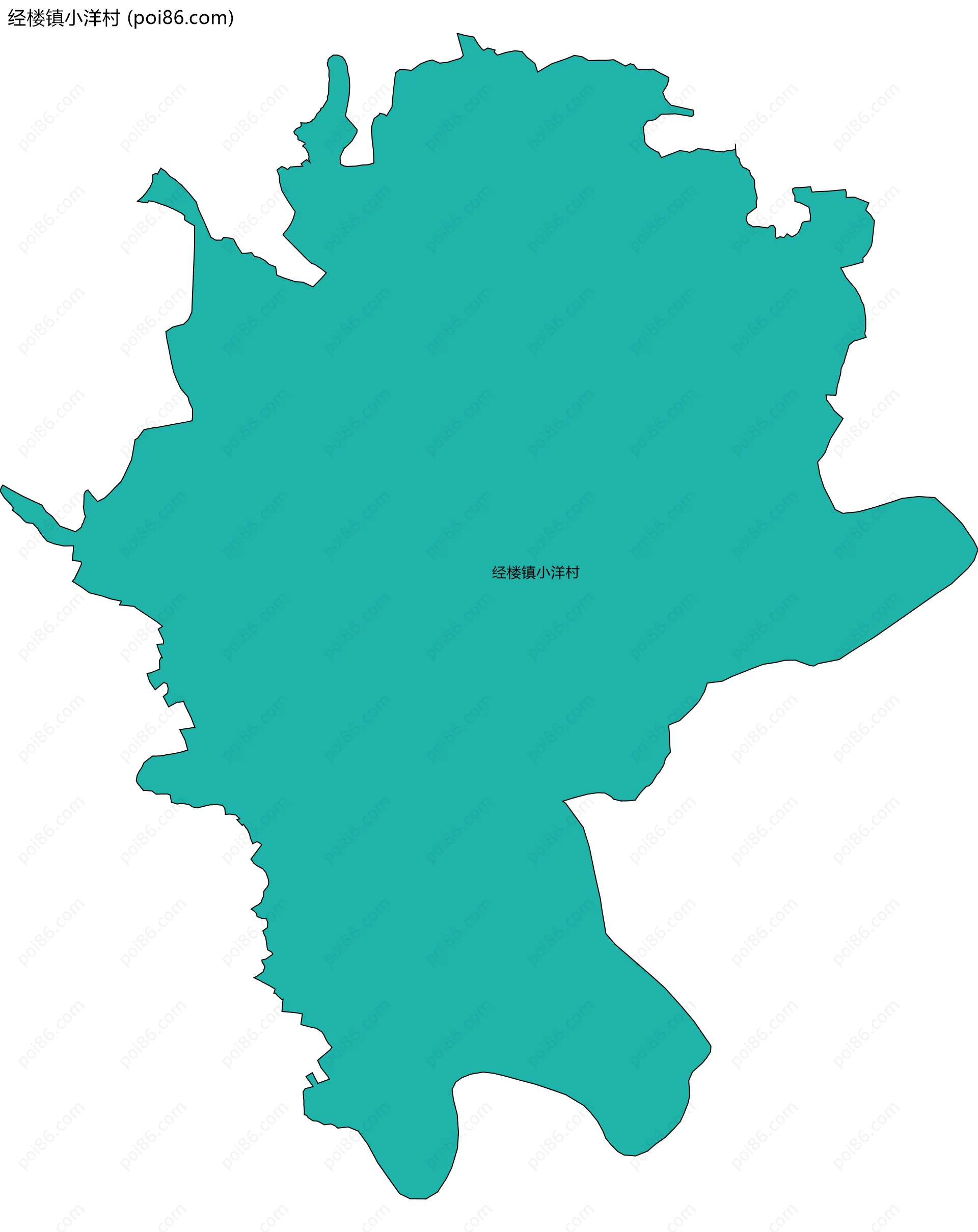 经楼镇小洋村边界地图