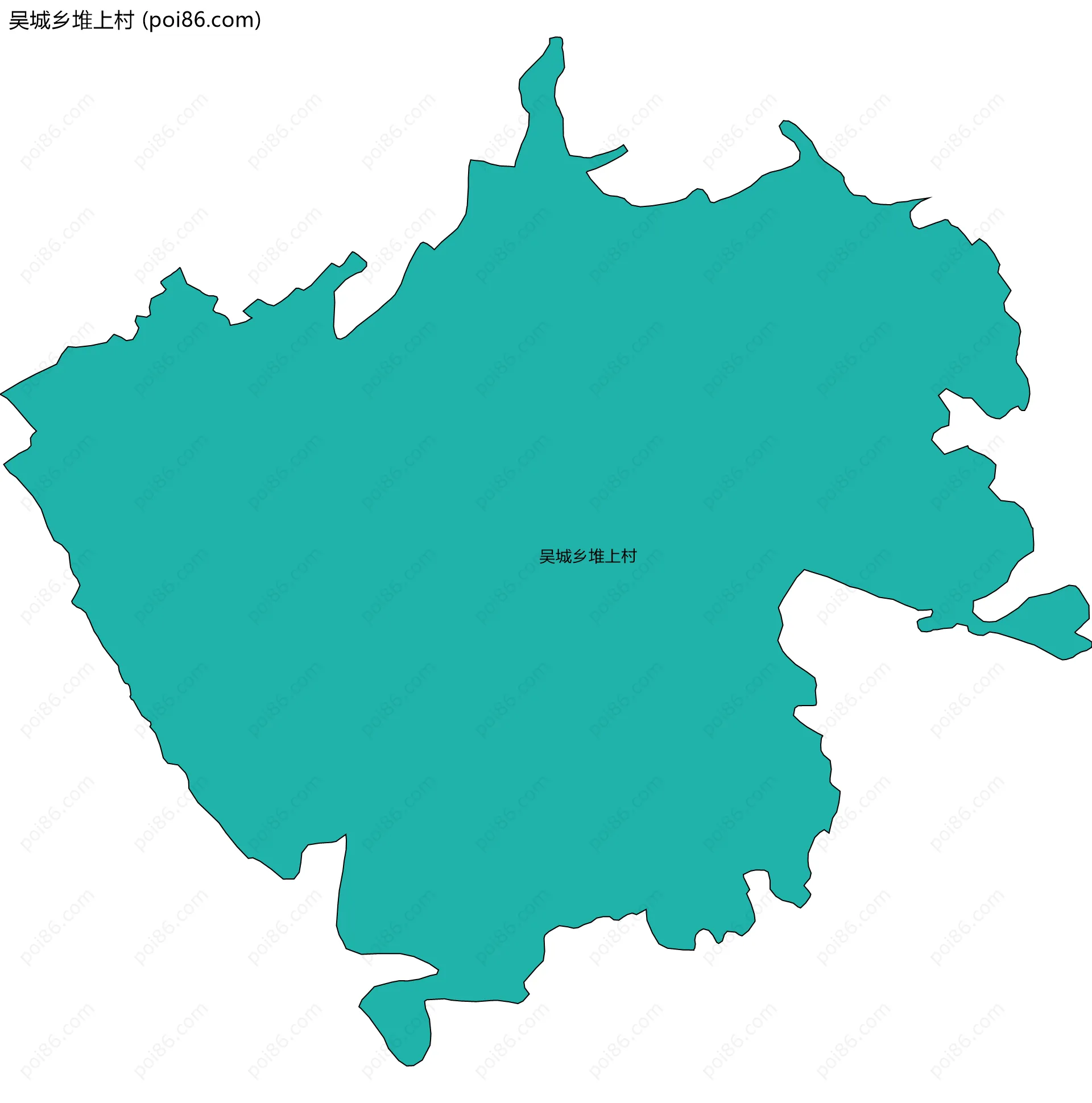 吴城乡堆上村边界地图