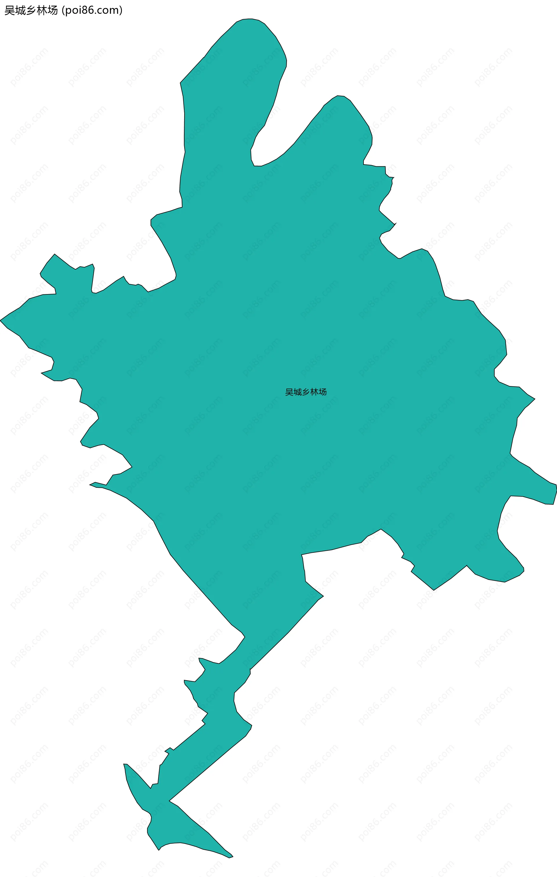 吴城乡林场边界地图