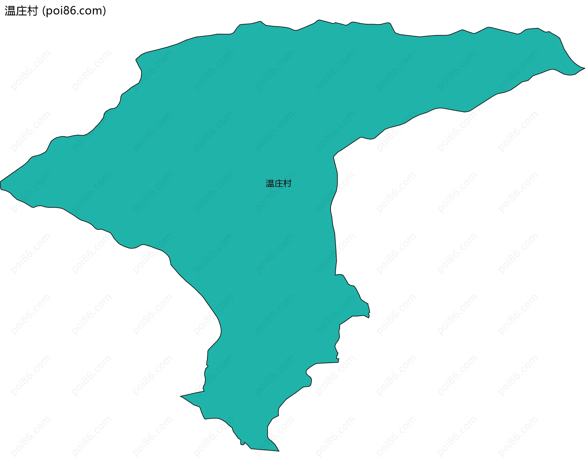 温庄村边界地图