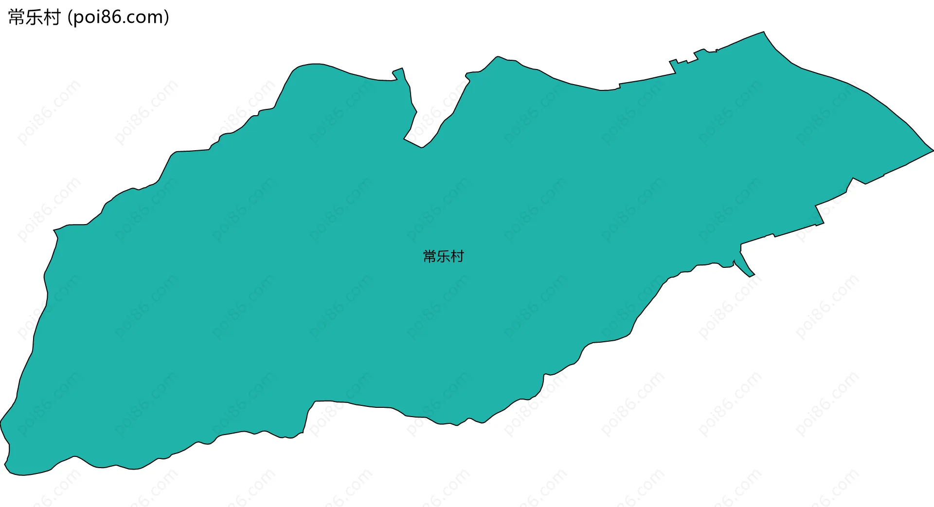 常乐村边界地图