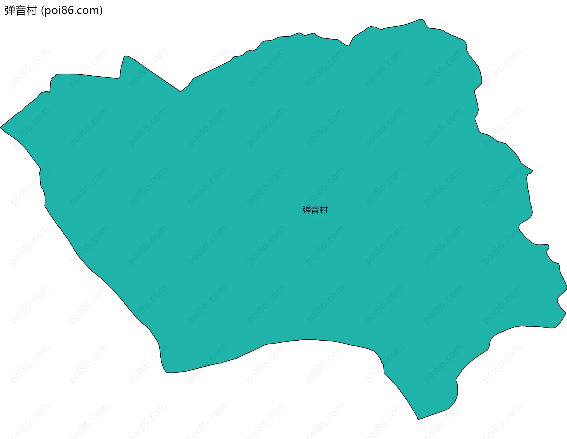 弹音村边界地图