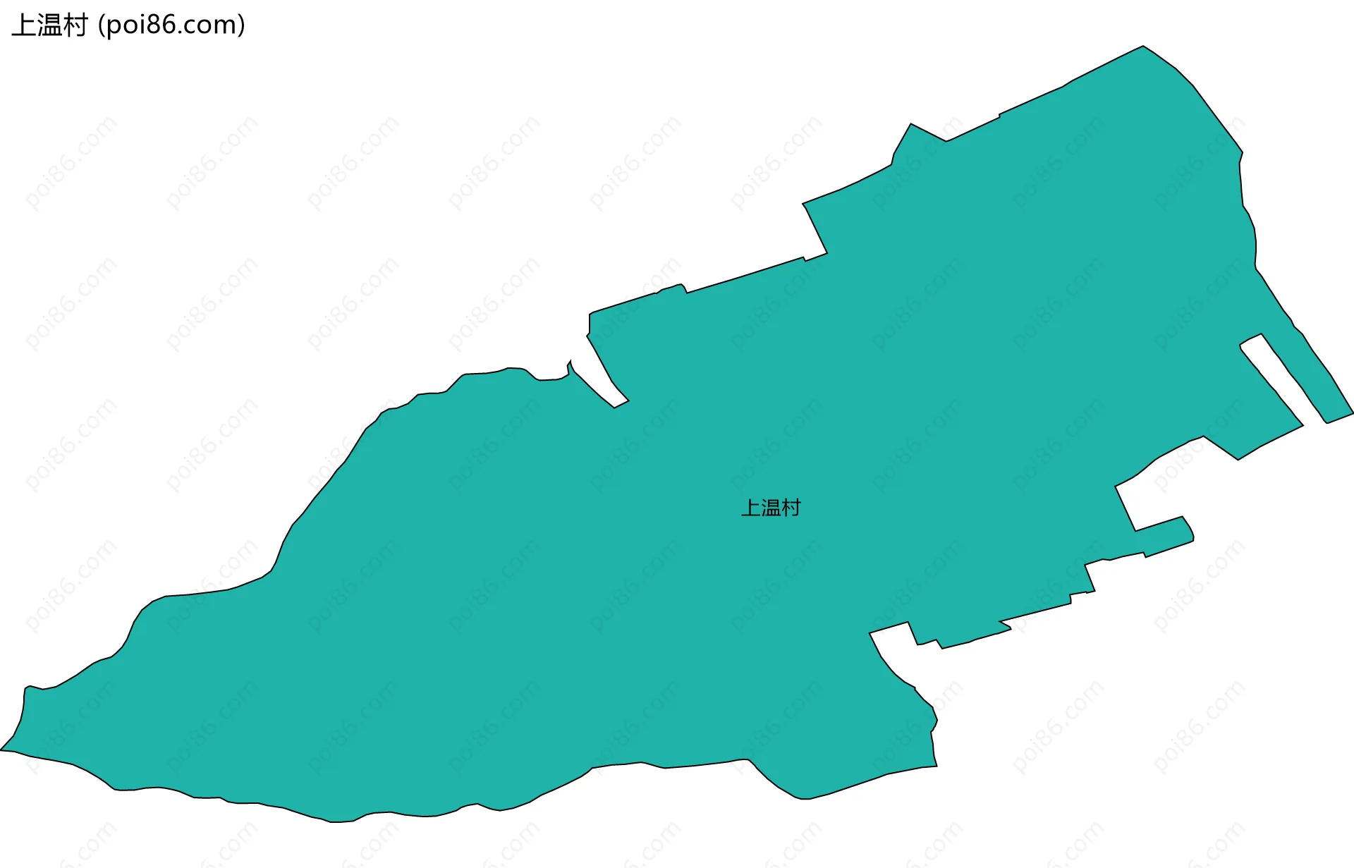 上温村边界地图