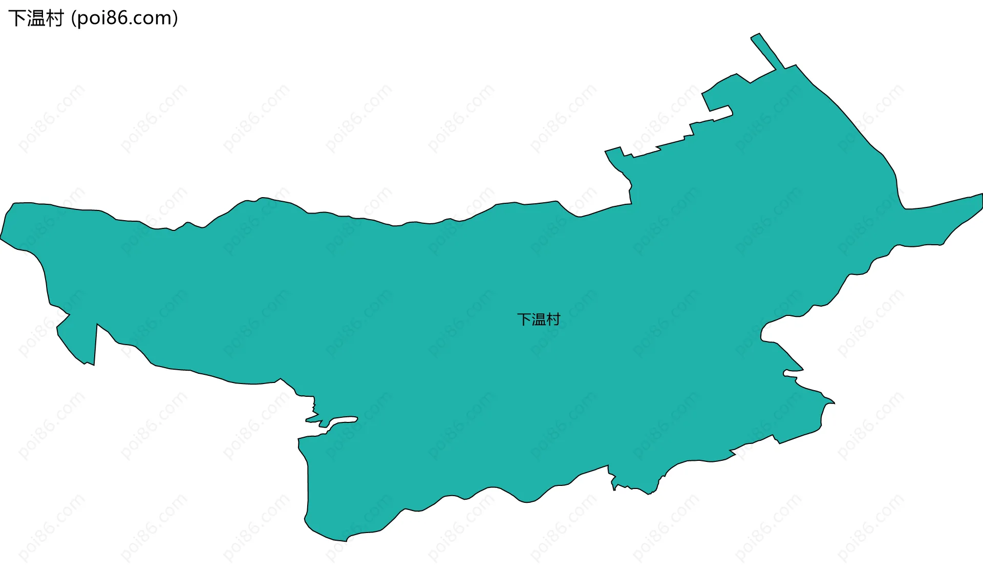 下温村边界地图