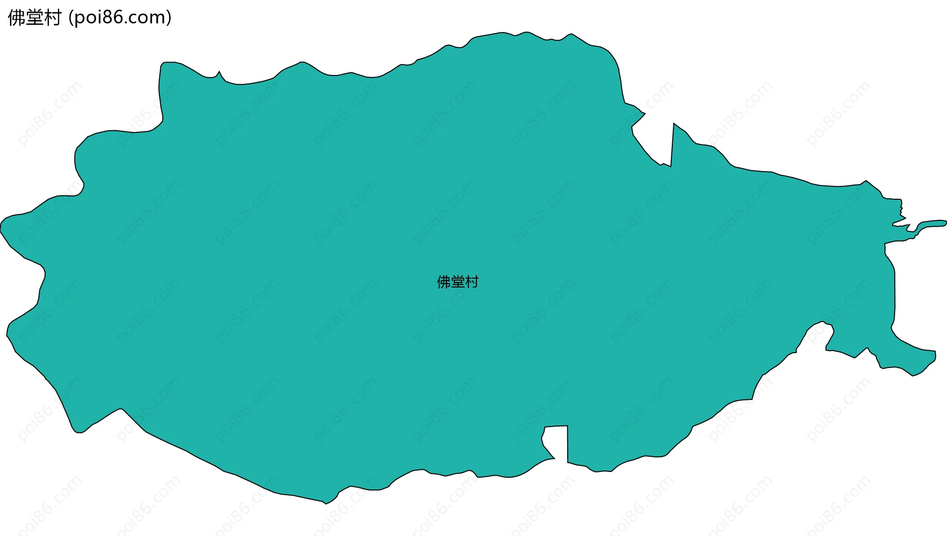 佛堂村边界地图