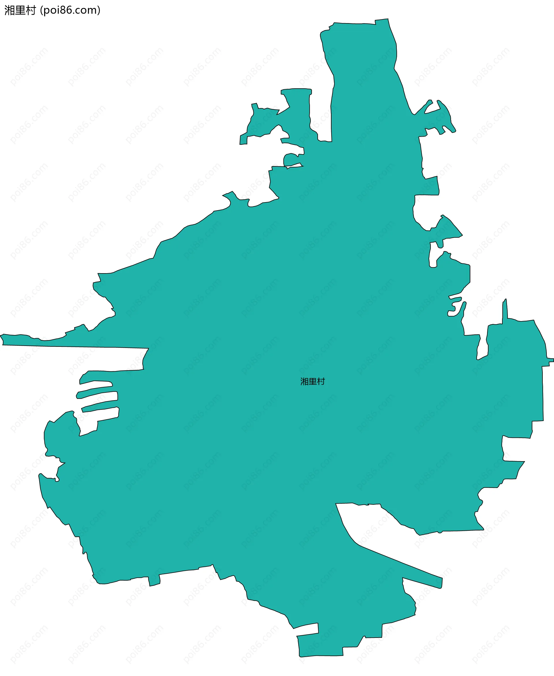 湘里村边界地图