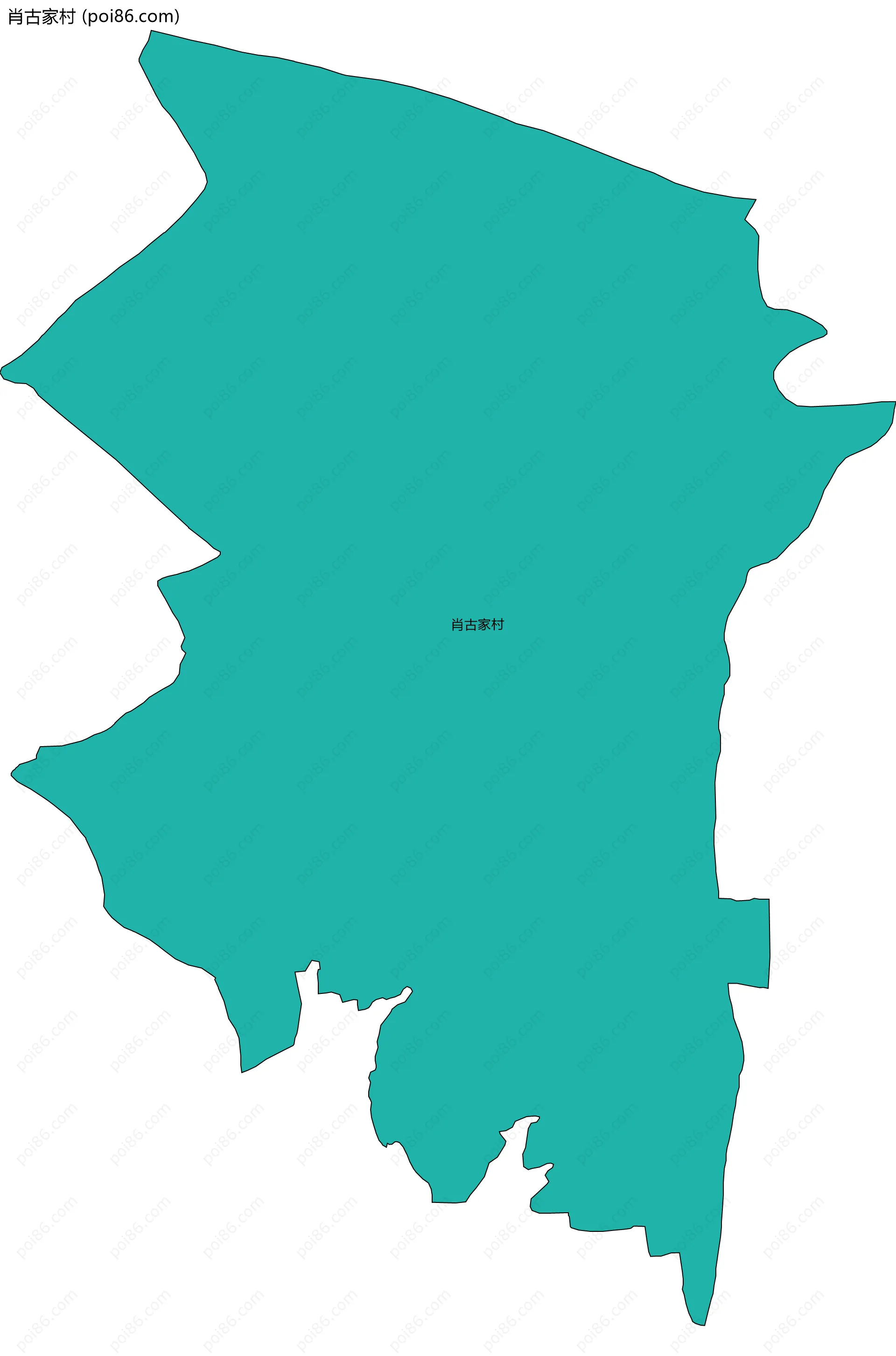 肖古家村边界地图