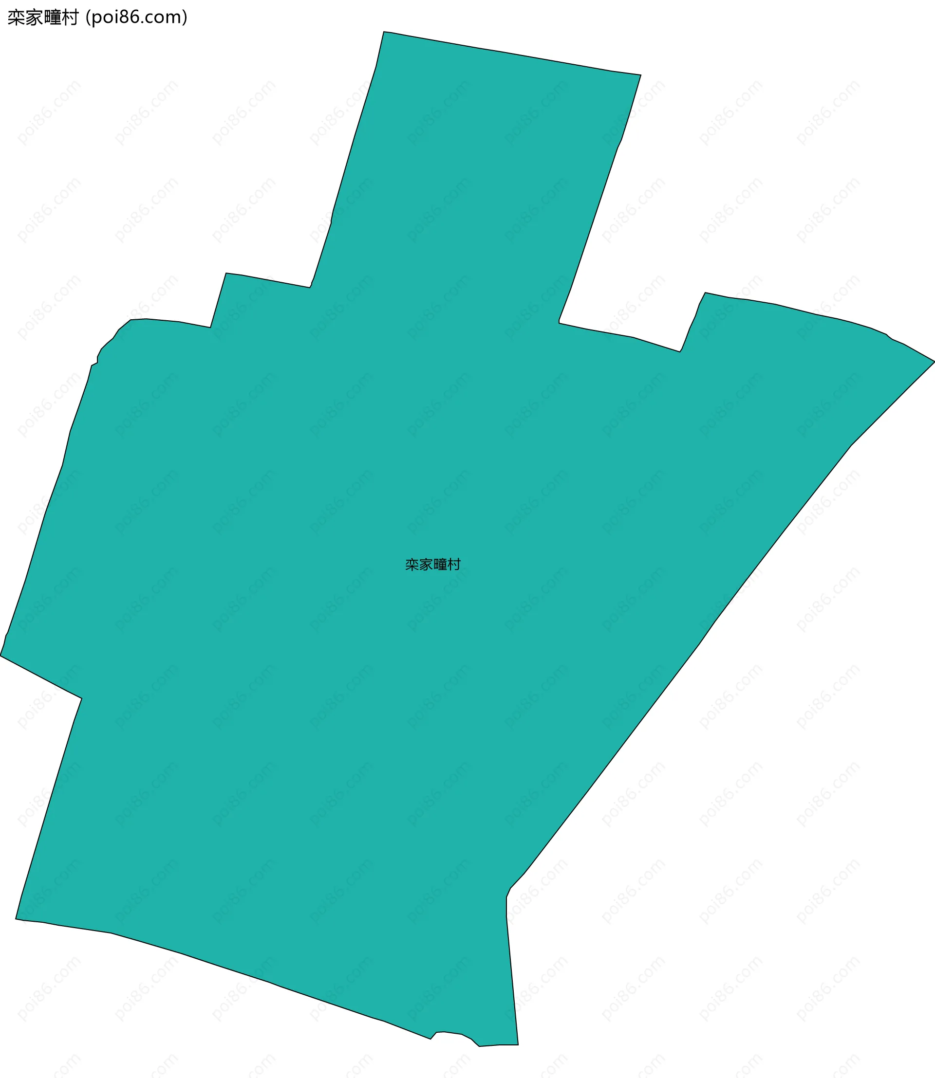 栾家疃村边界地图