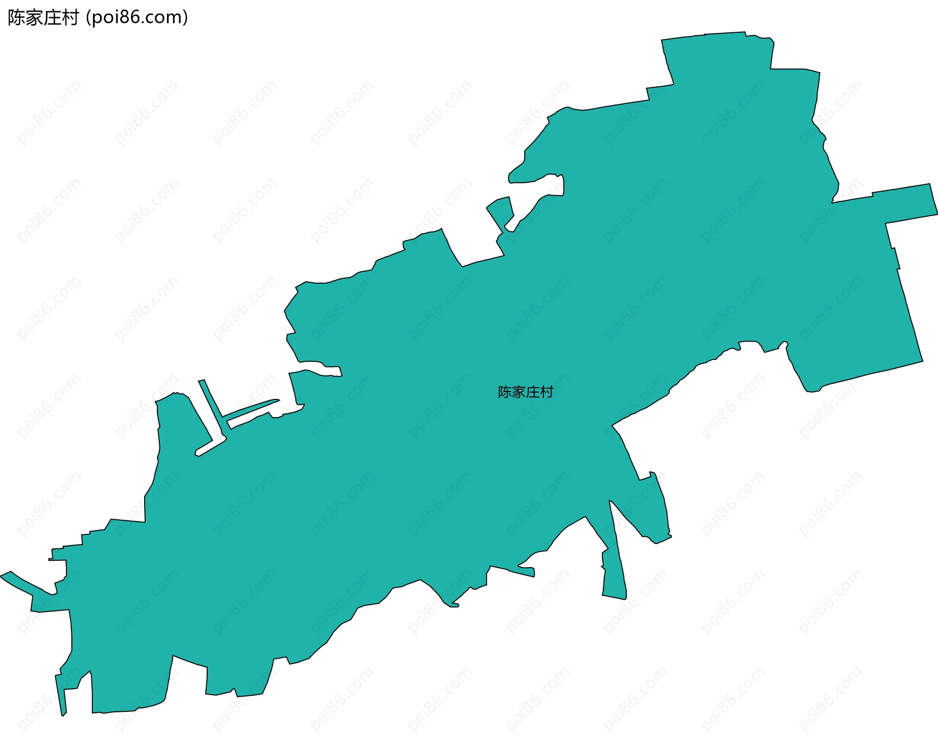 陈家庄村边界地图