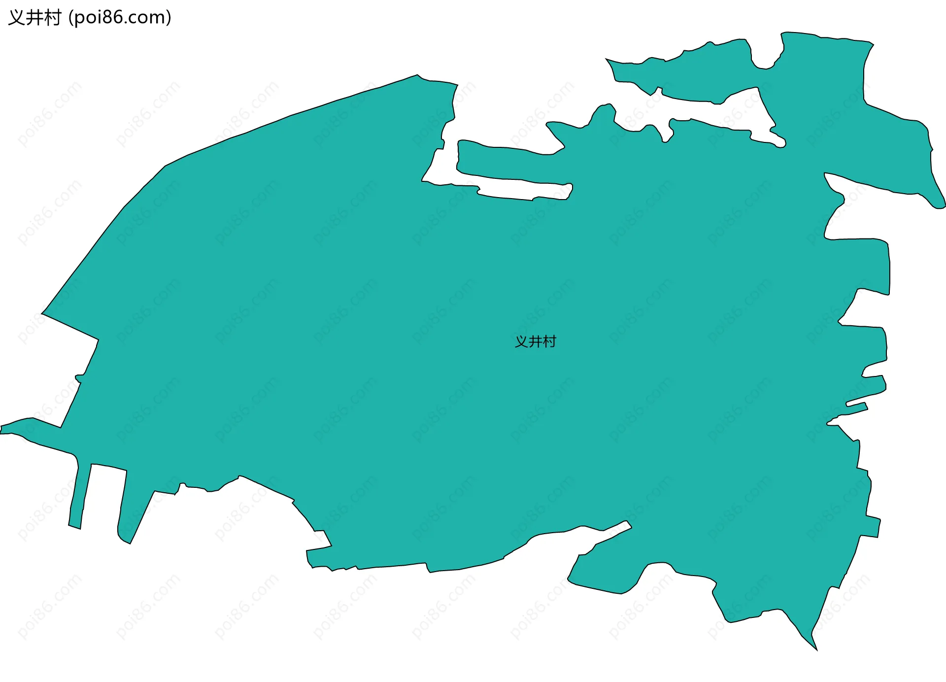 义井村边界地图