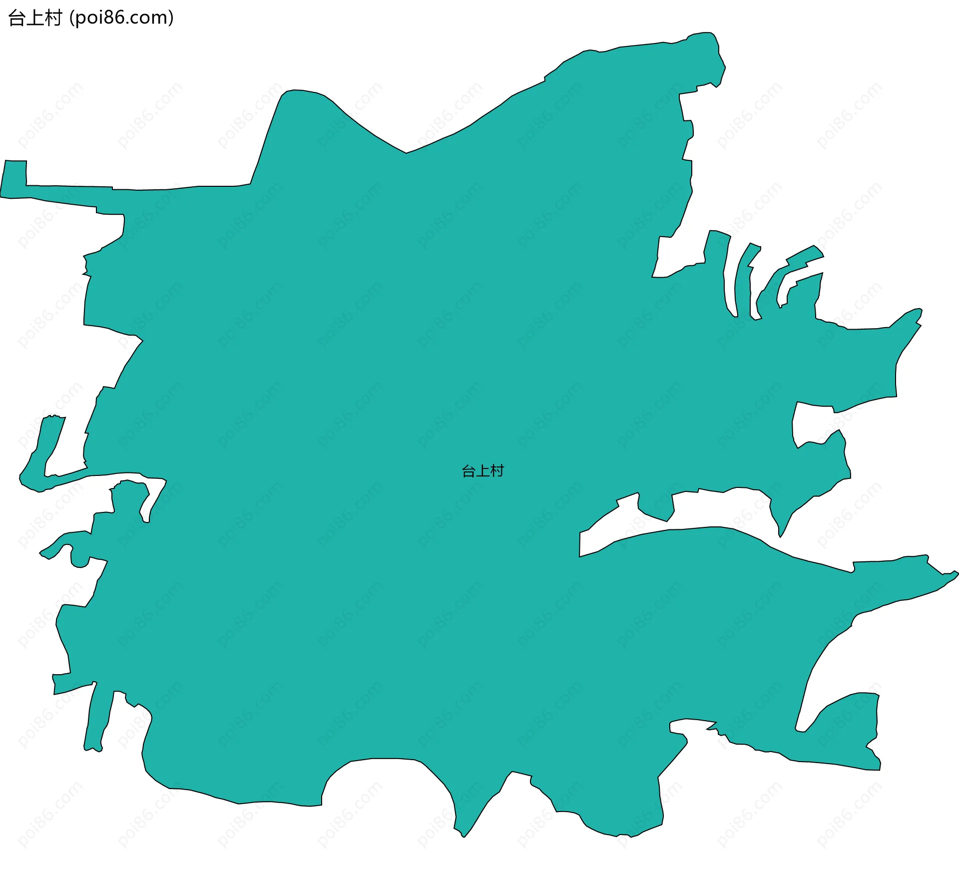 台上村边界地图