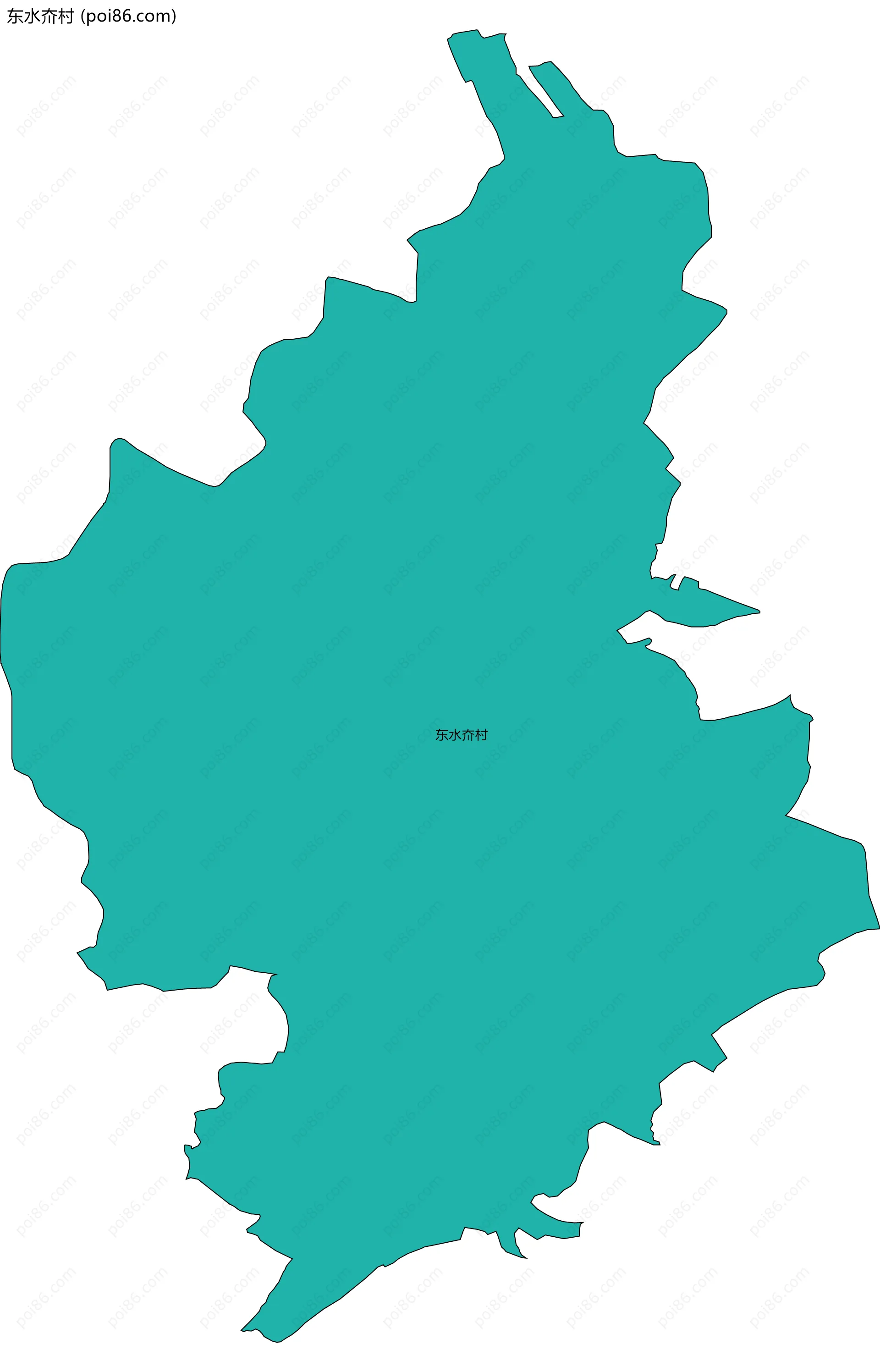 东水夼村边界地图