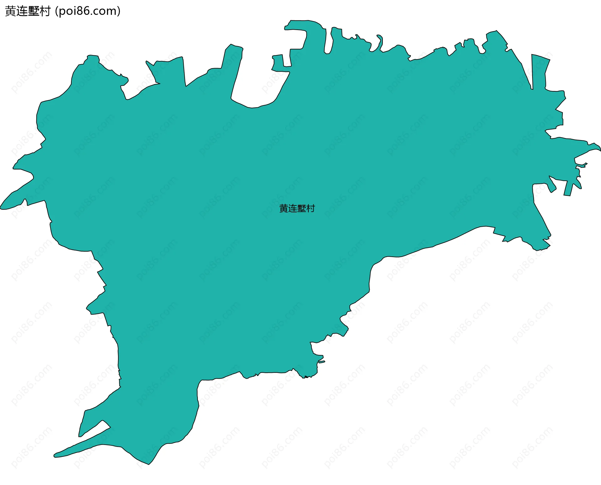 黄连墅村边界地图
