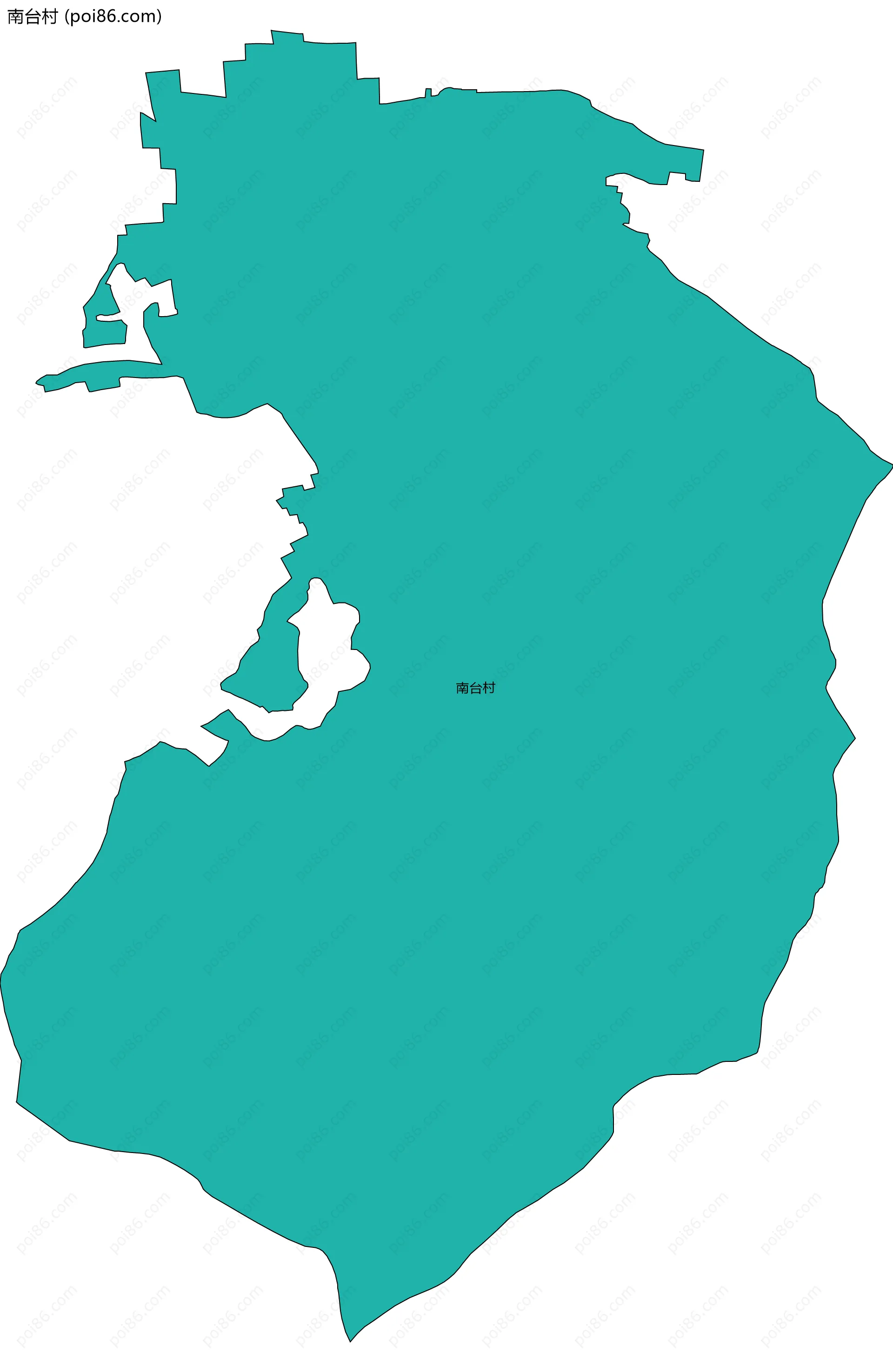 南台村边界地图