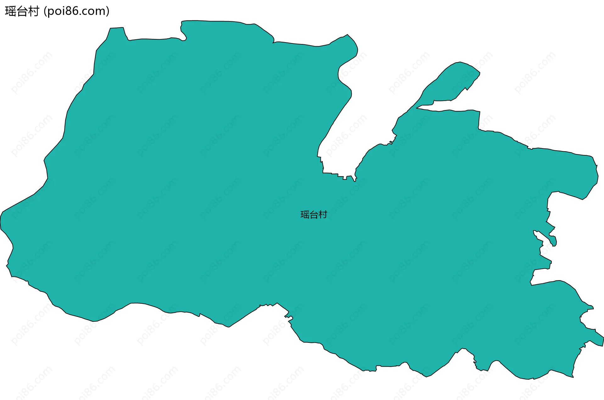 瑶台村边界地图