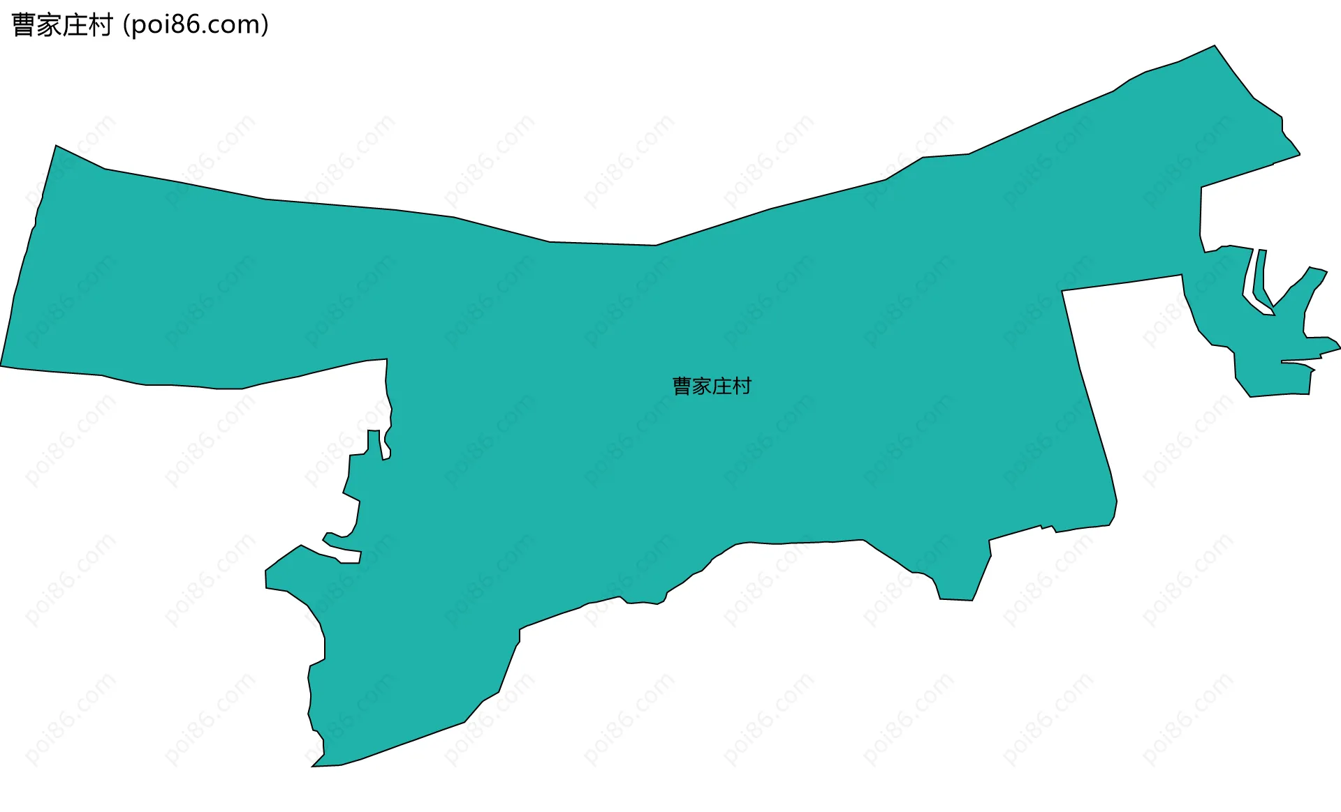 曹家庄村边界地图