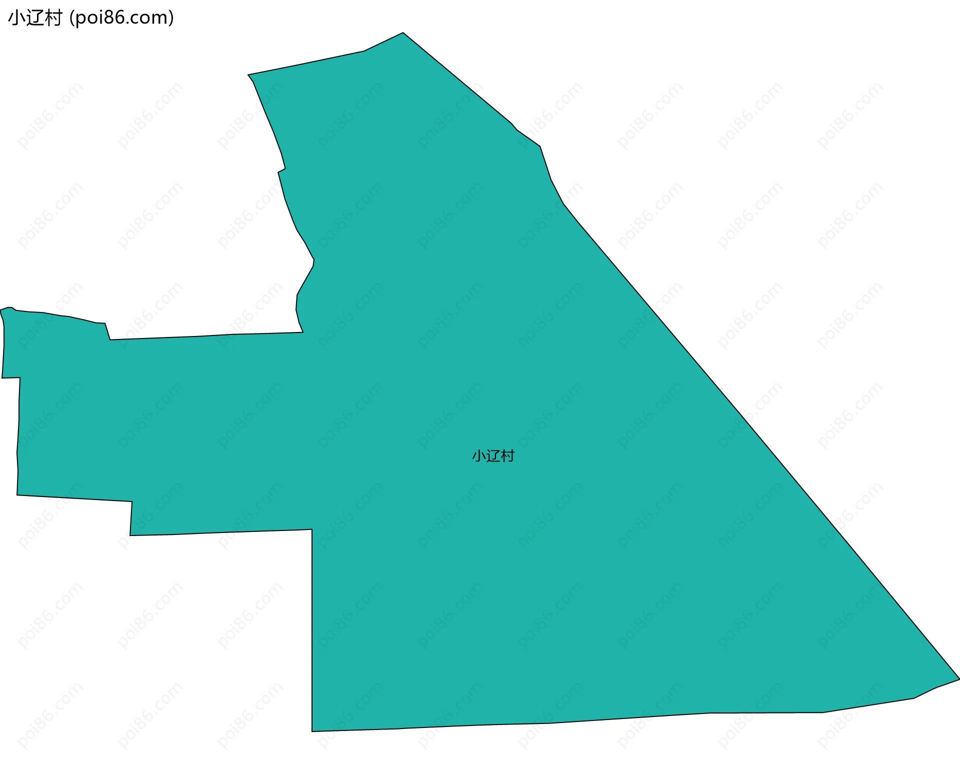 小辽村边界地图