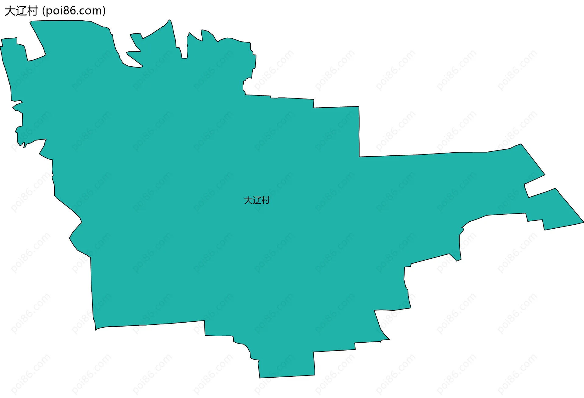 大辽村边界地图