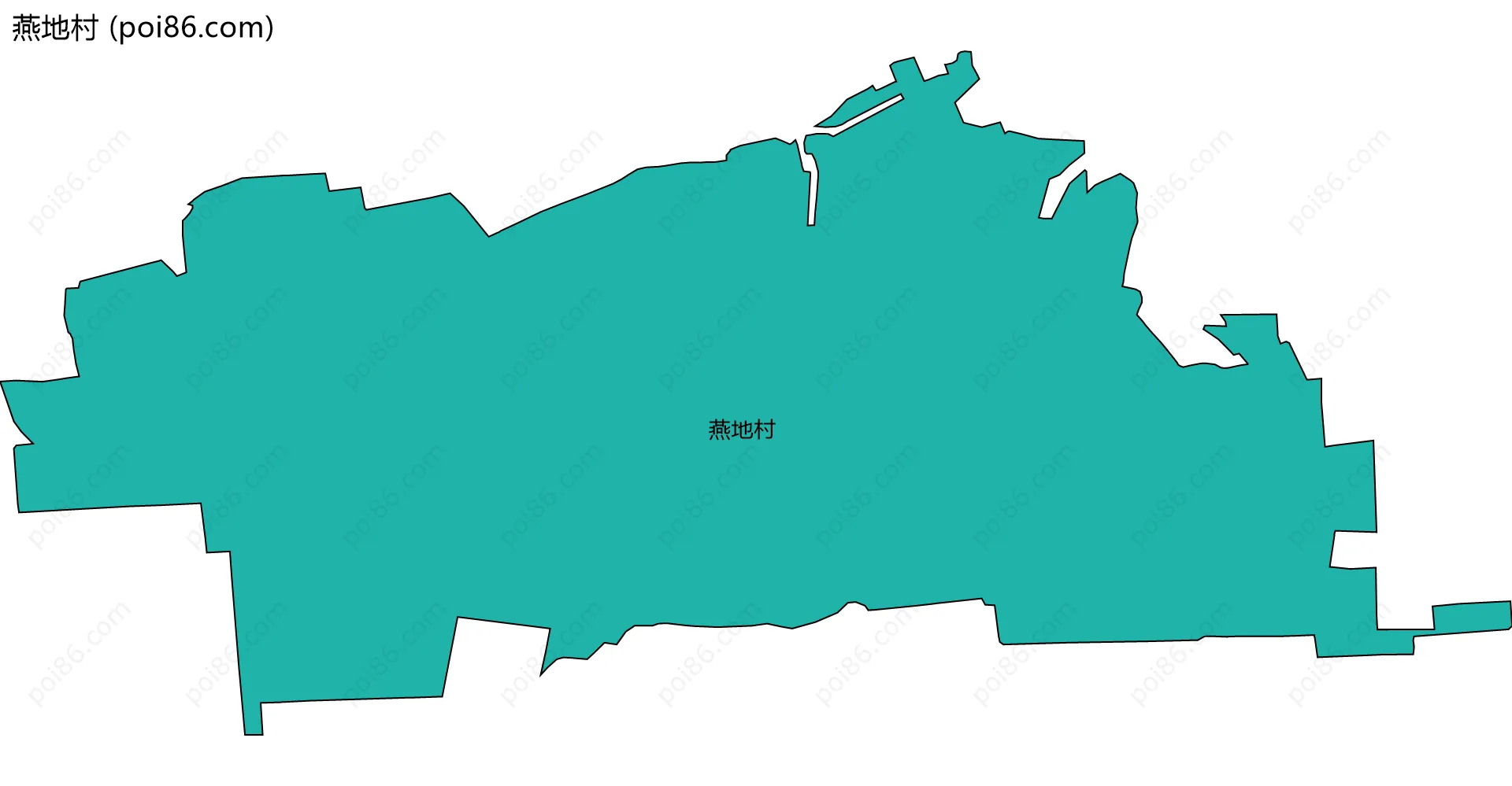 燕地村边界地图