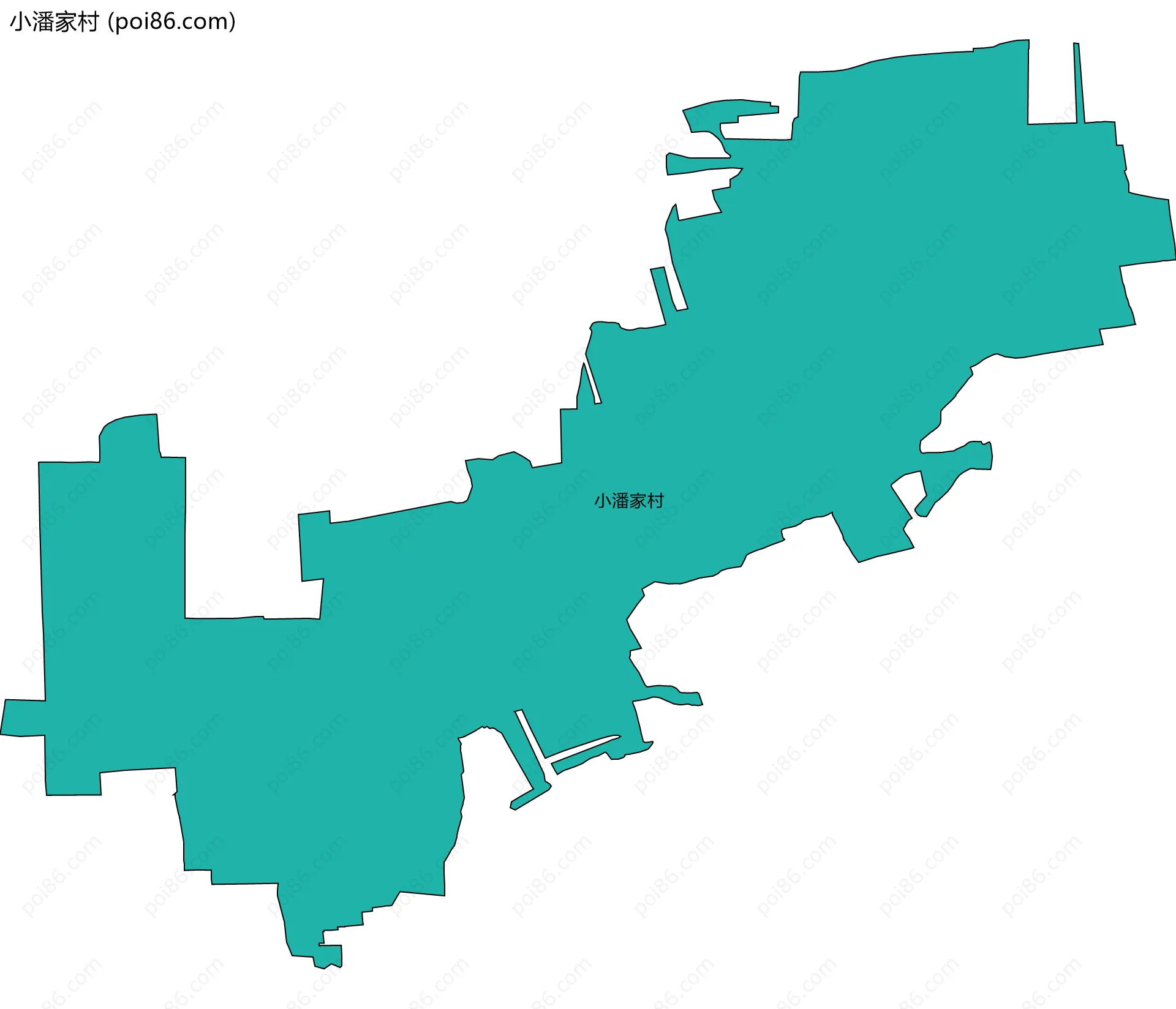 小潘家村边界地图