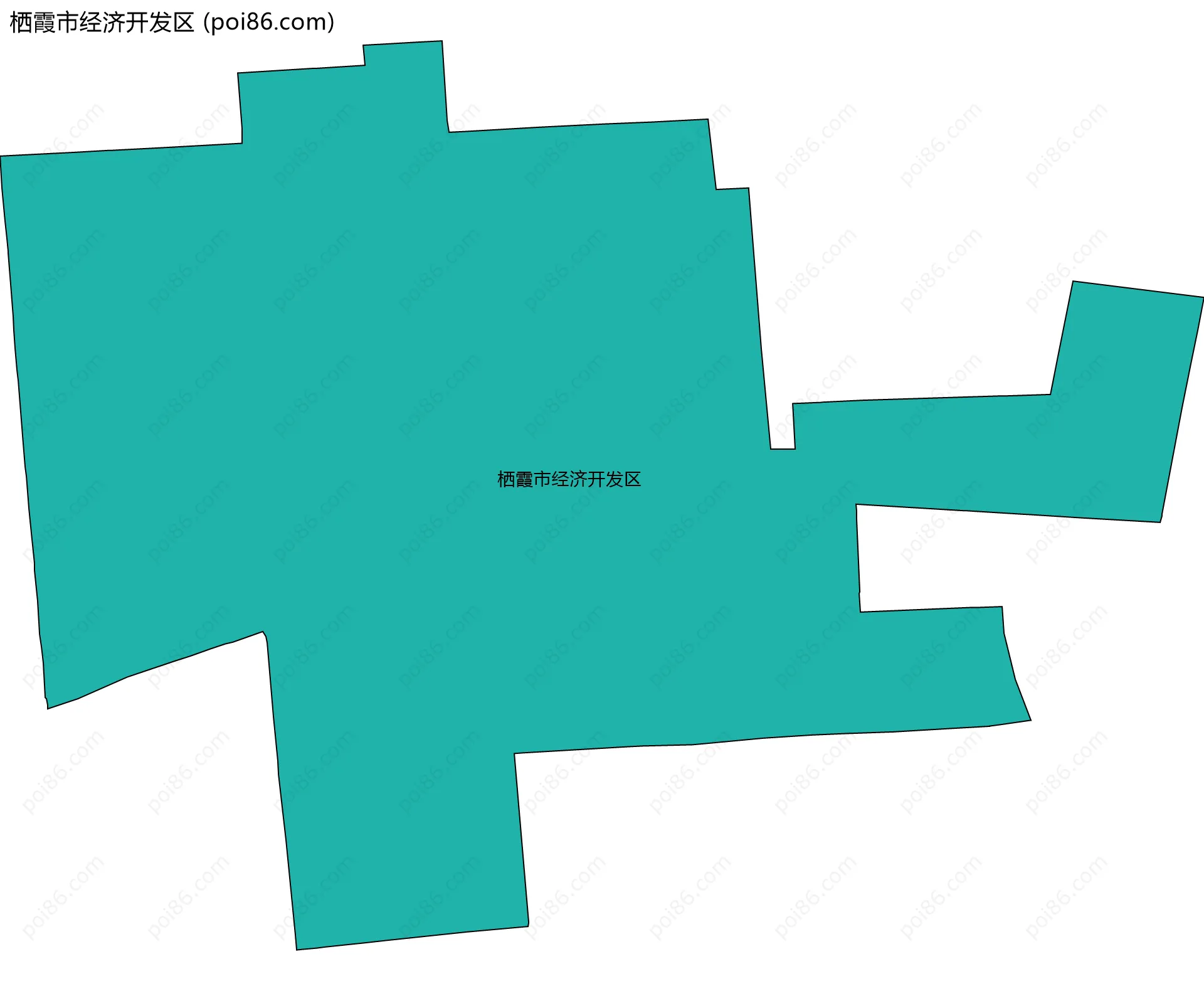 栖霞市经济开发区边界地图
