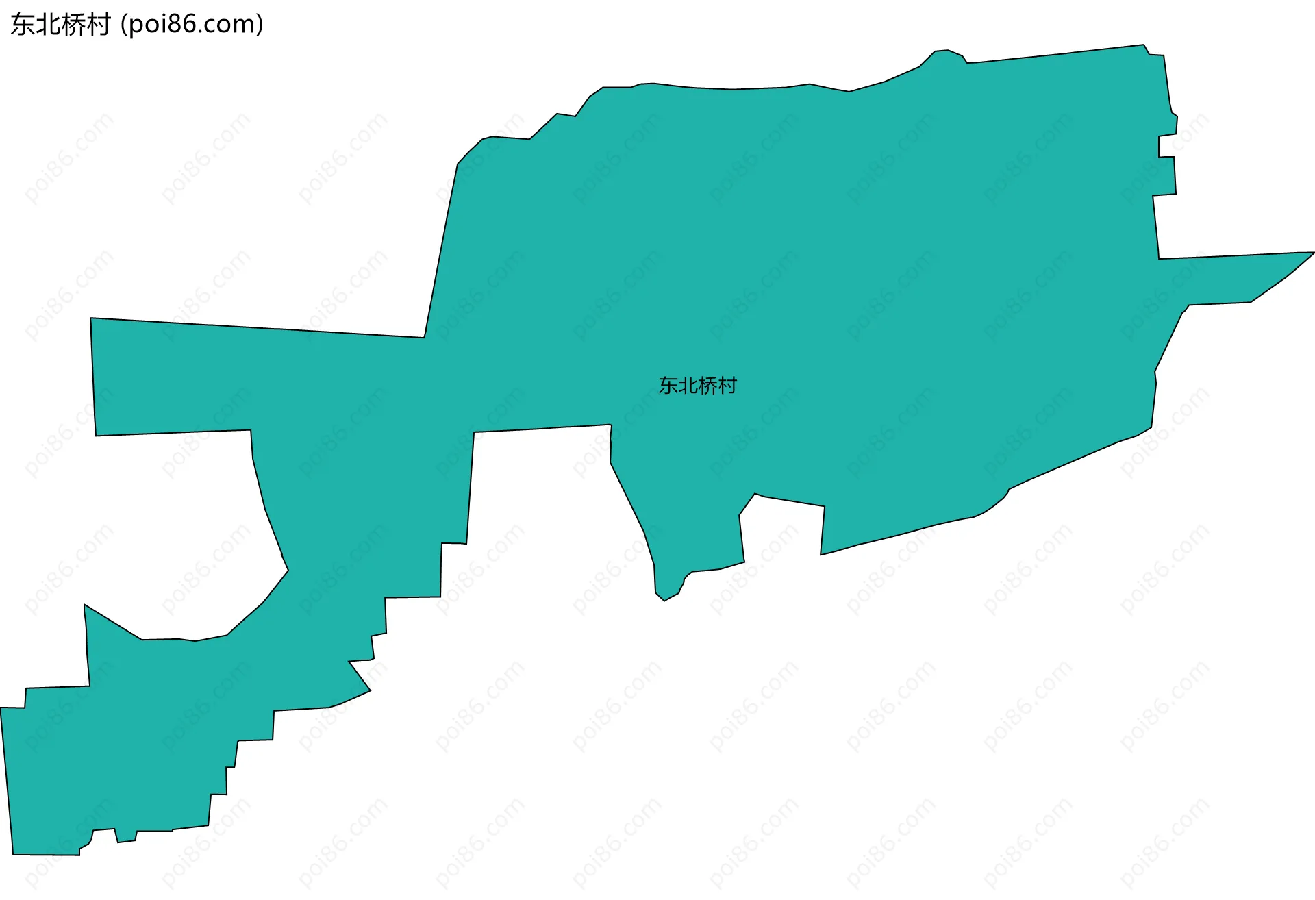 东北桥村边界地图