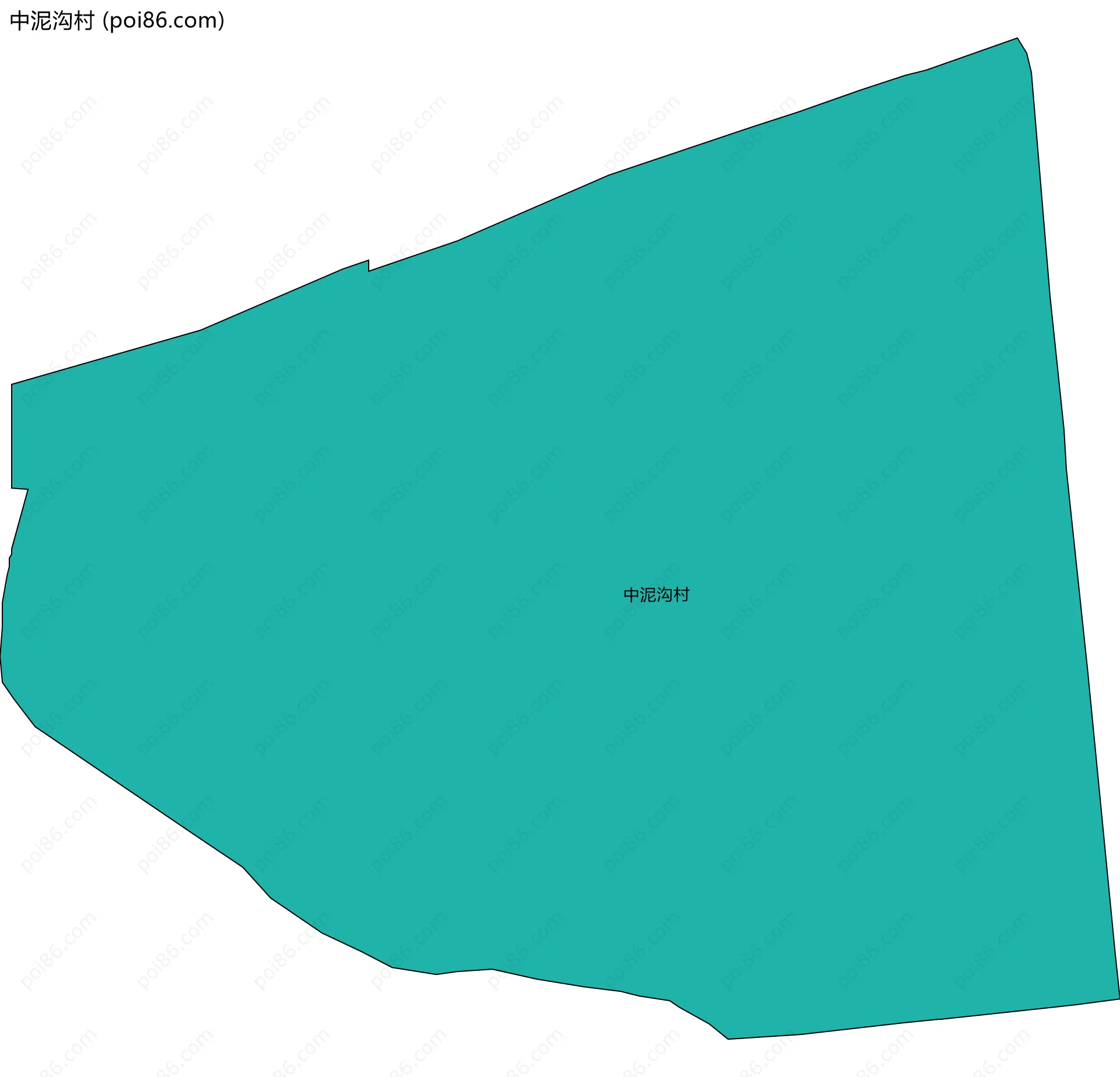 中泥沟村边界地图