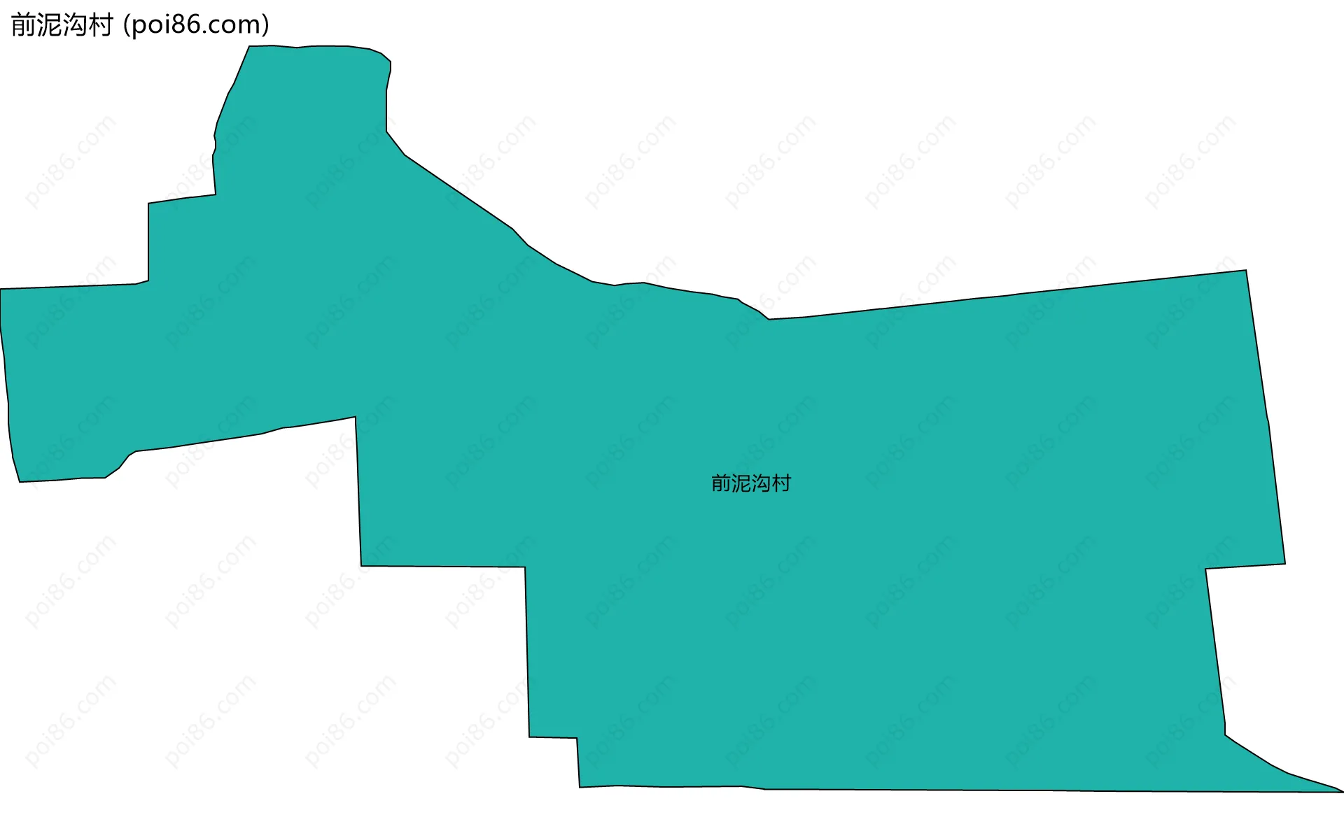 前泥沟村边界地图