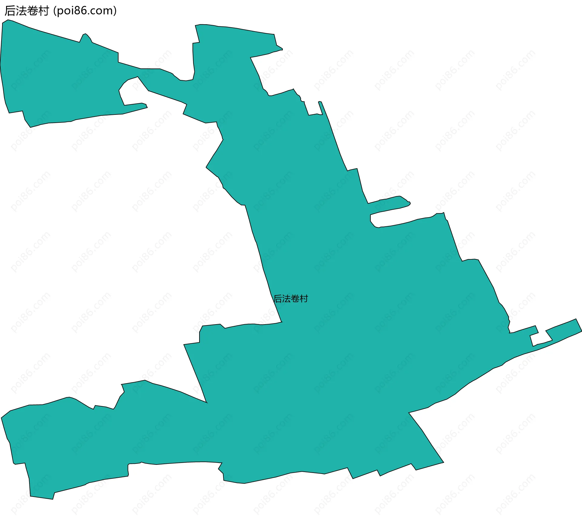 后法卷村边界地图
