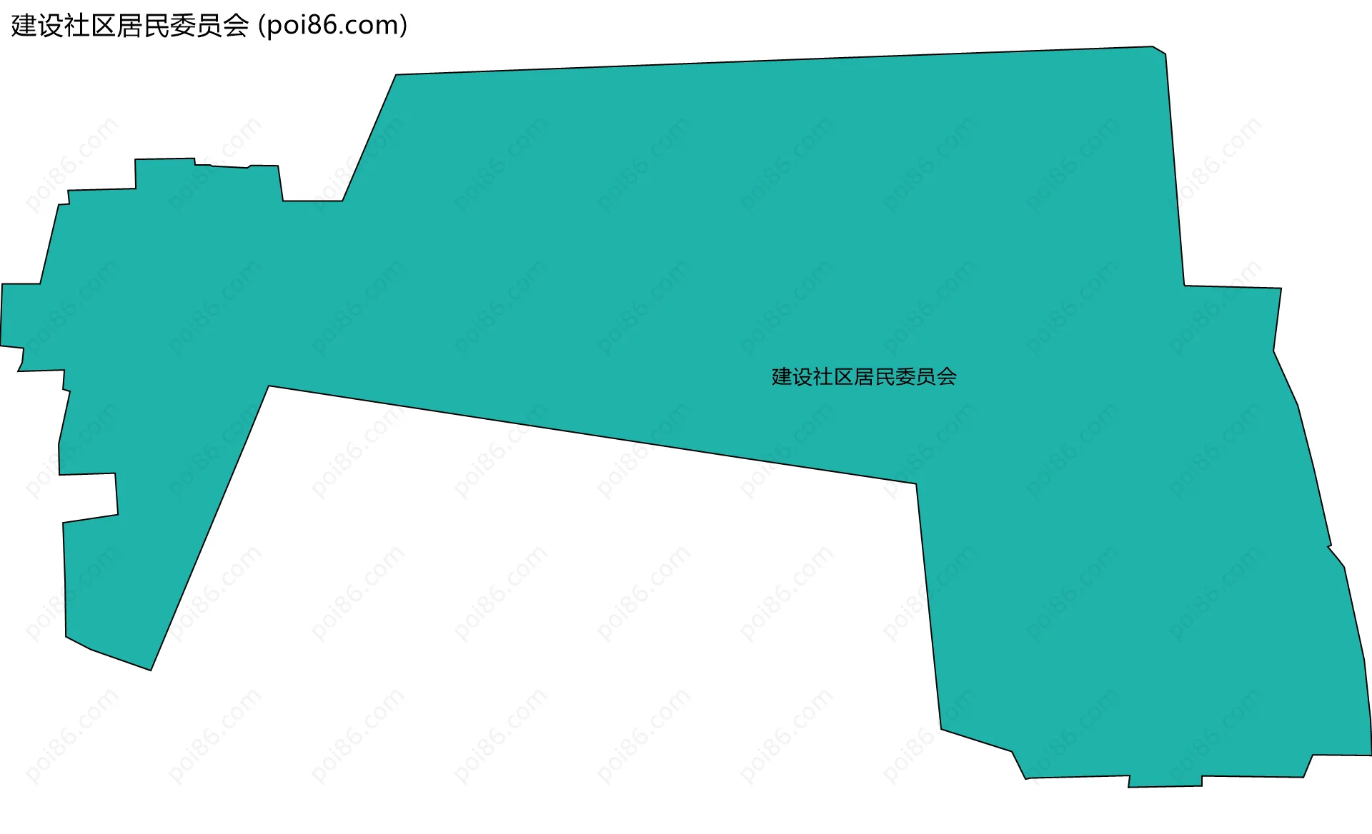 建设社区居民委员会边界地图
