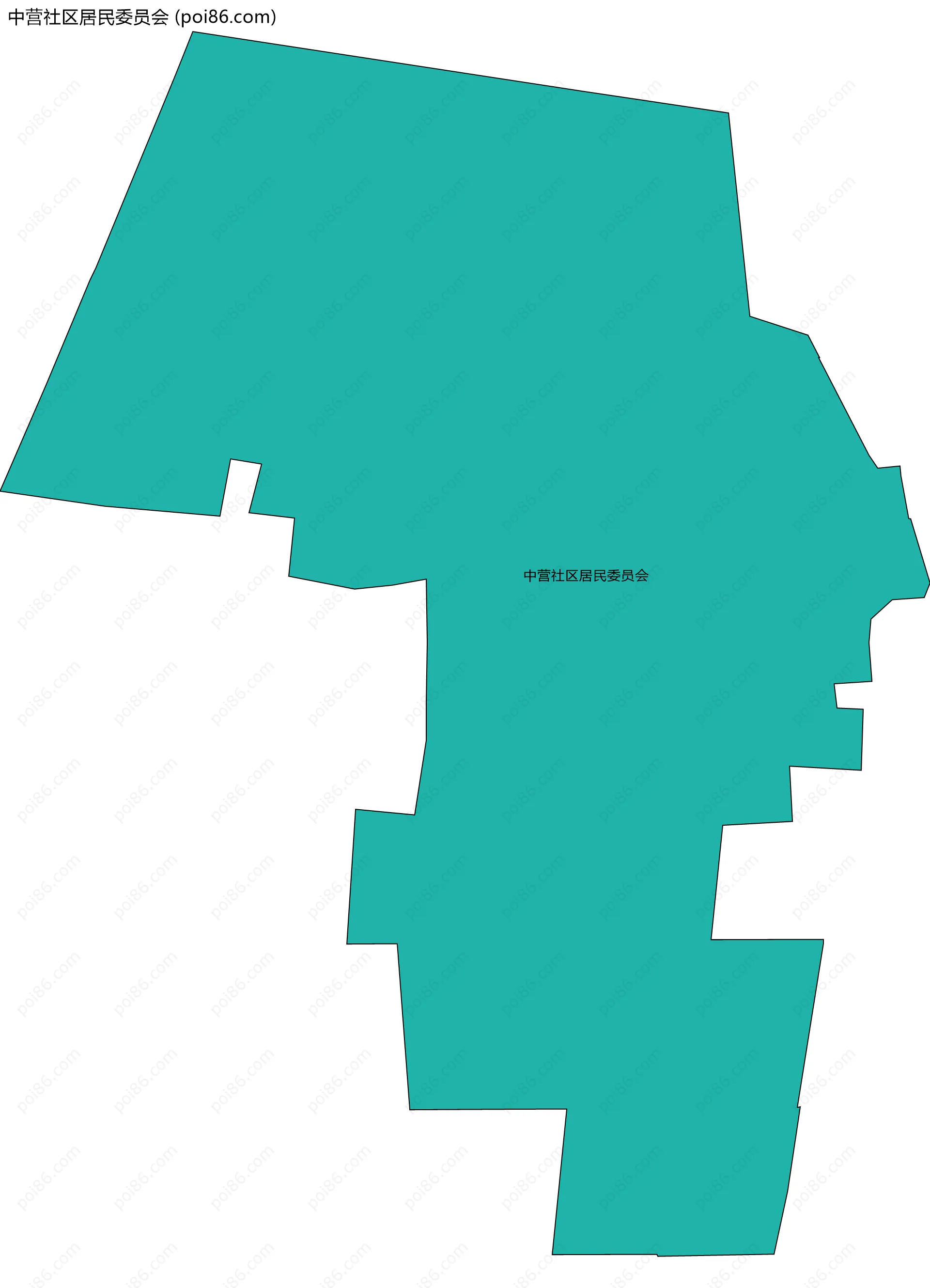 中营社区居民委员会边界地图