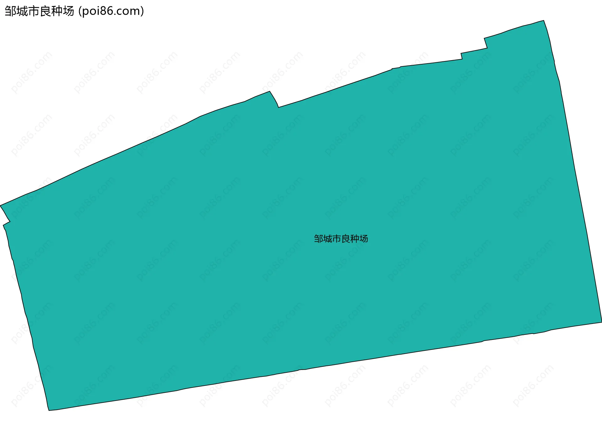 邹城市良种场边界地图