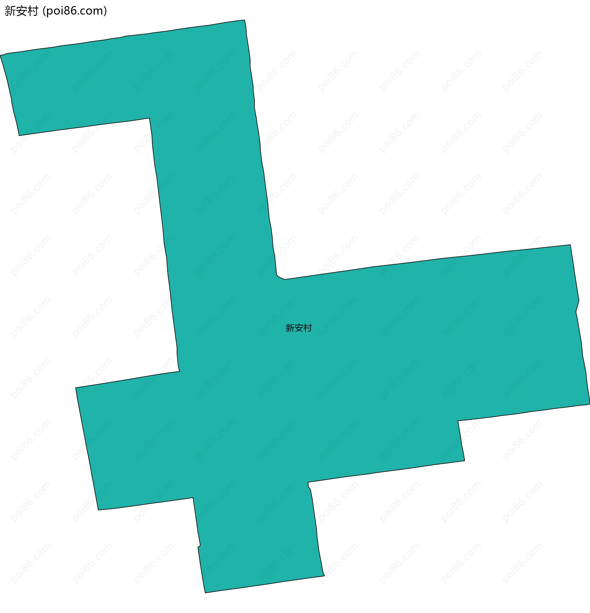 新安村边界地图
