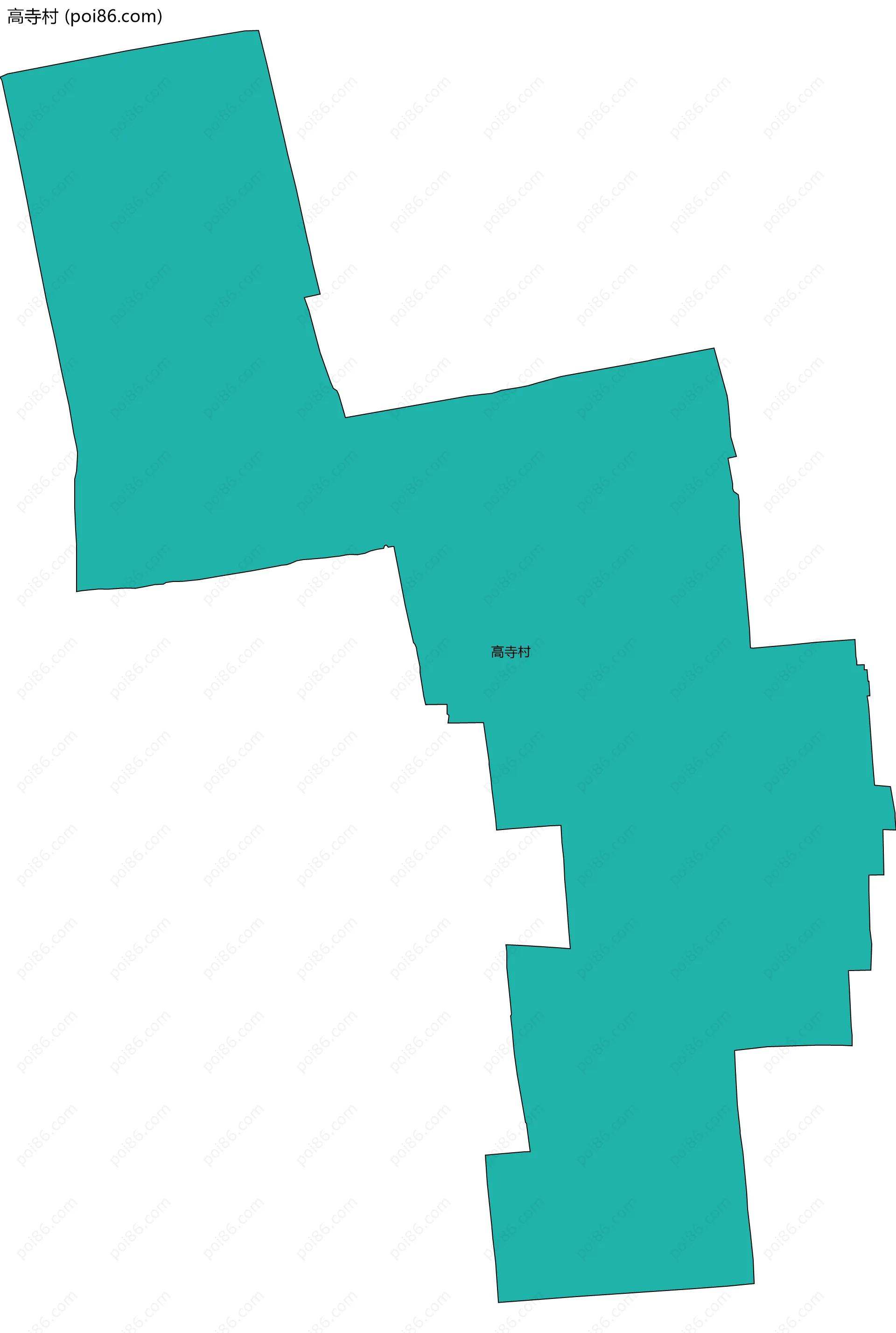 高寺村边界地图