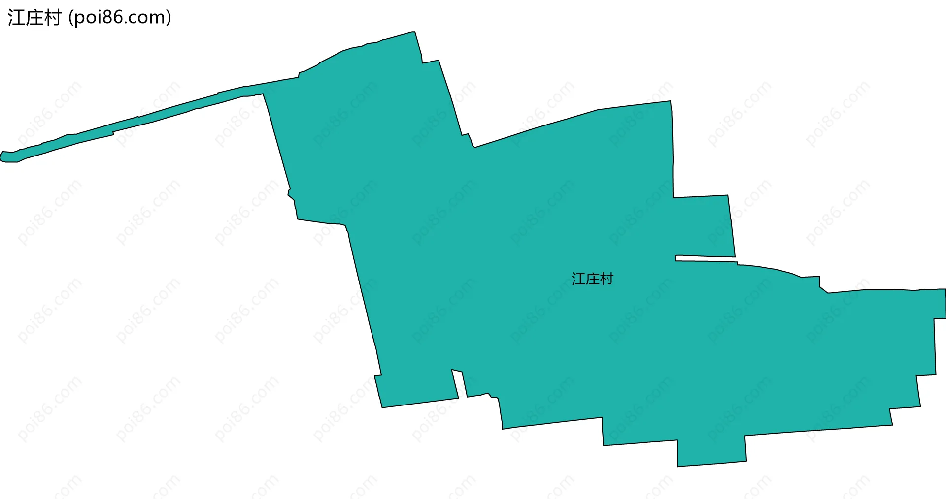 江庄村边界地图