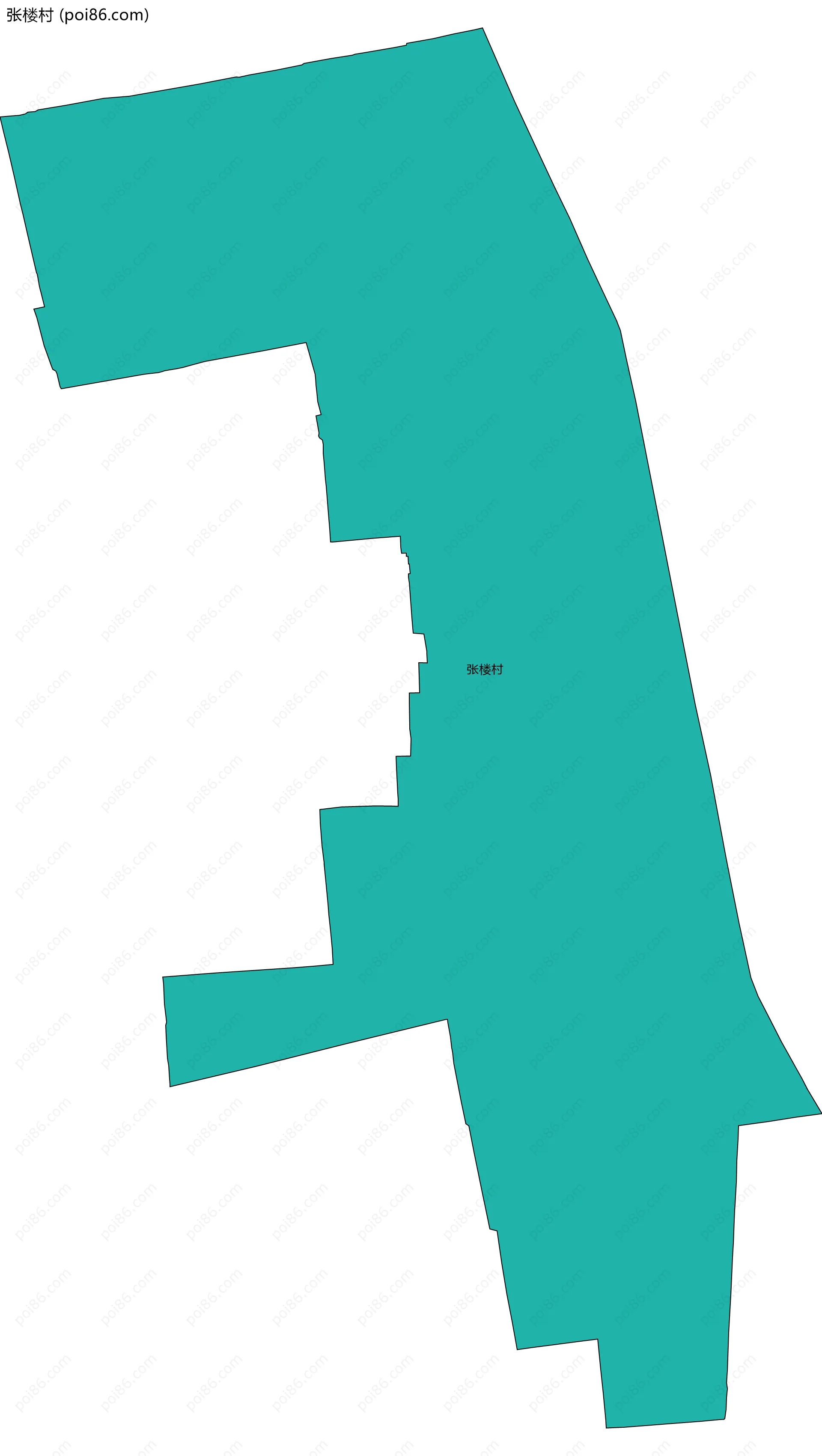 张楼村边界地图