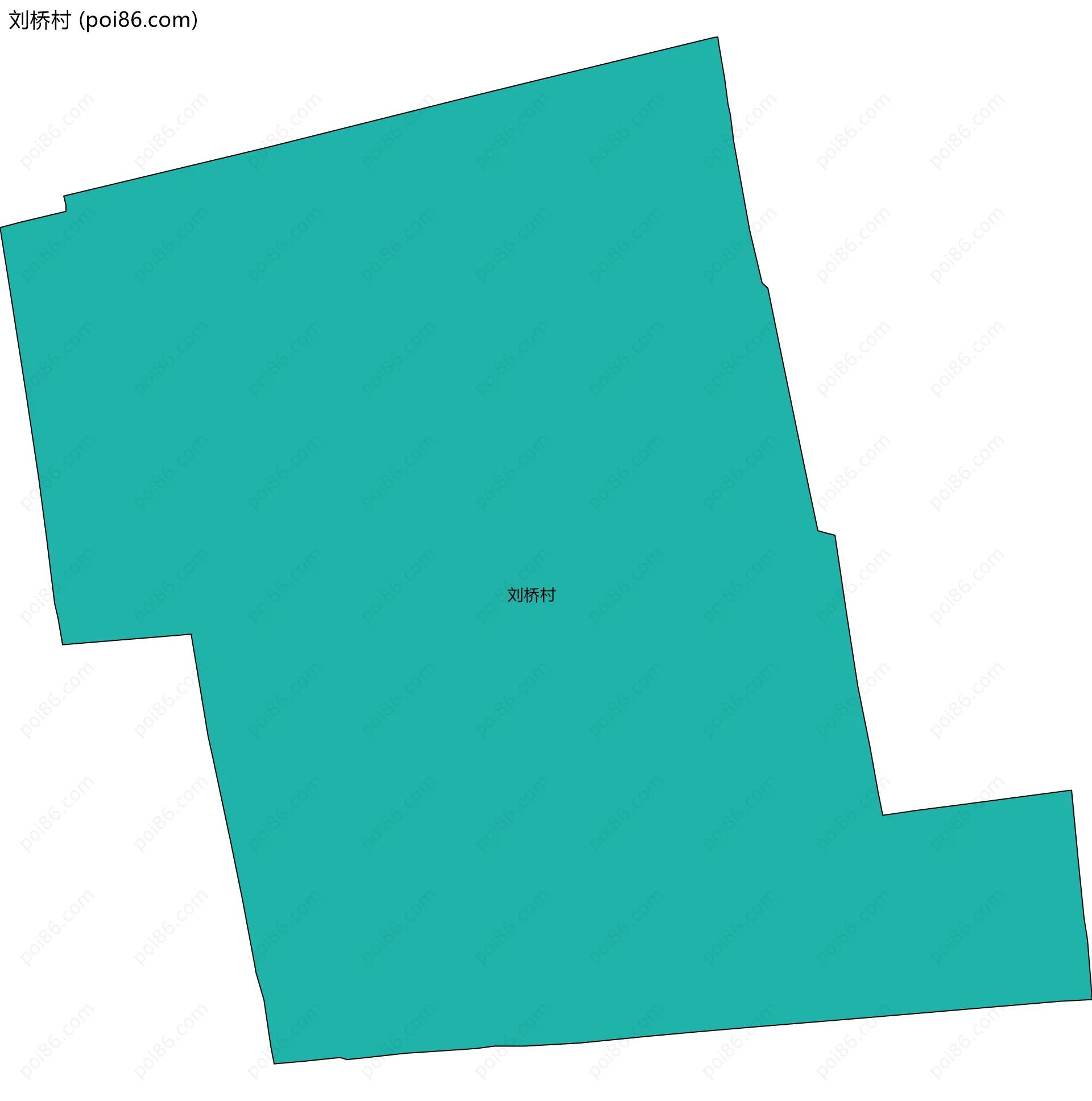 刘桥村边界地图