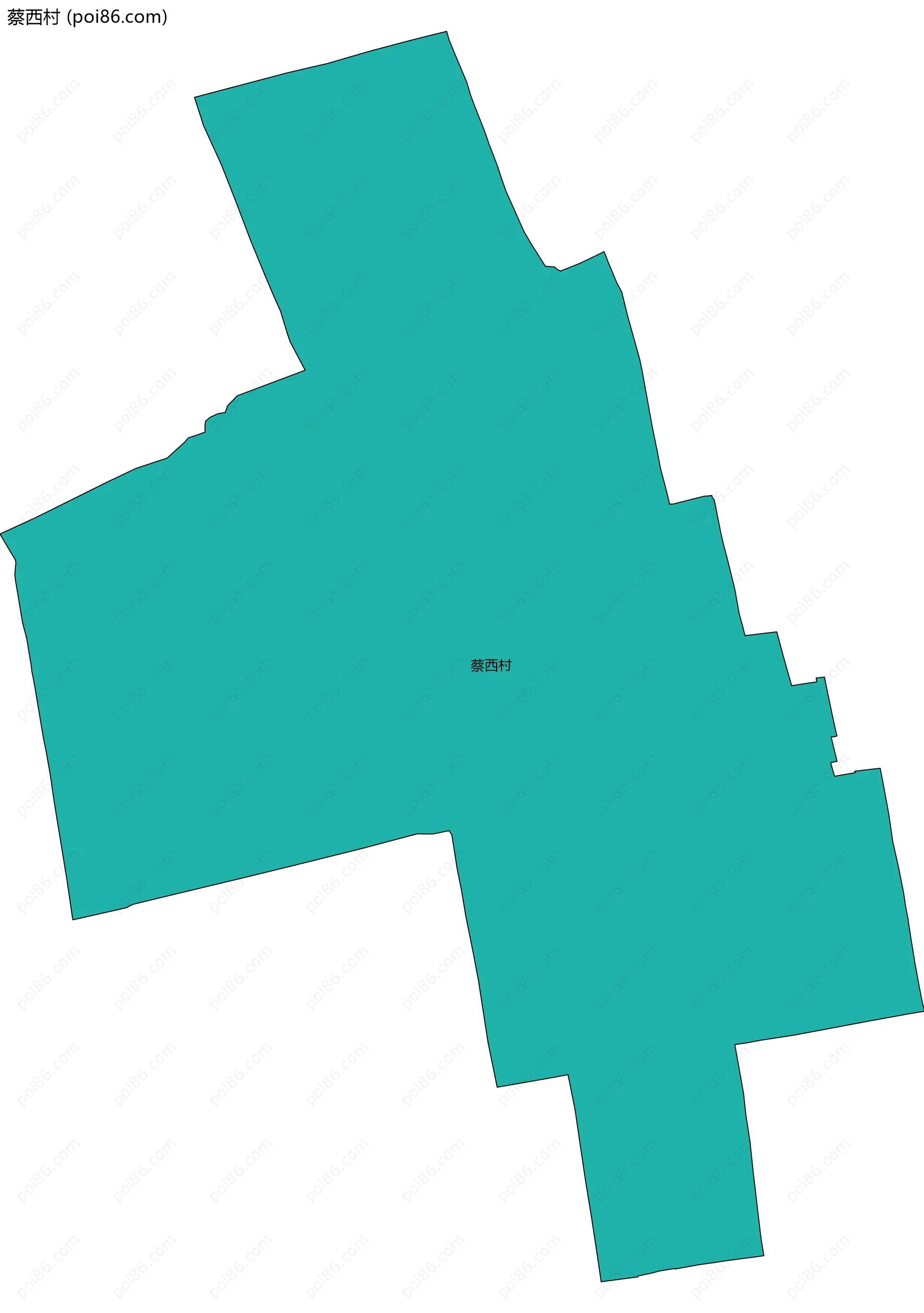 蔡西村边界地图