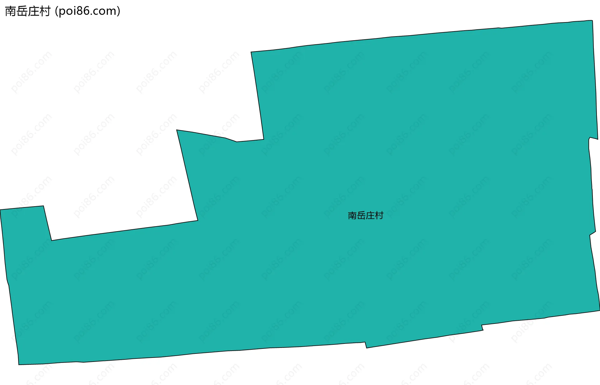 南岳庄村边界地图