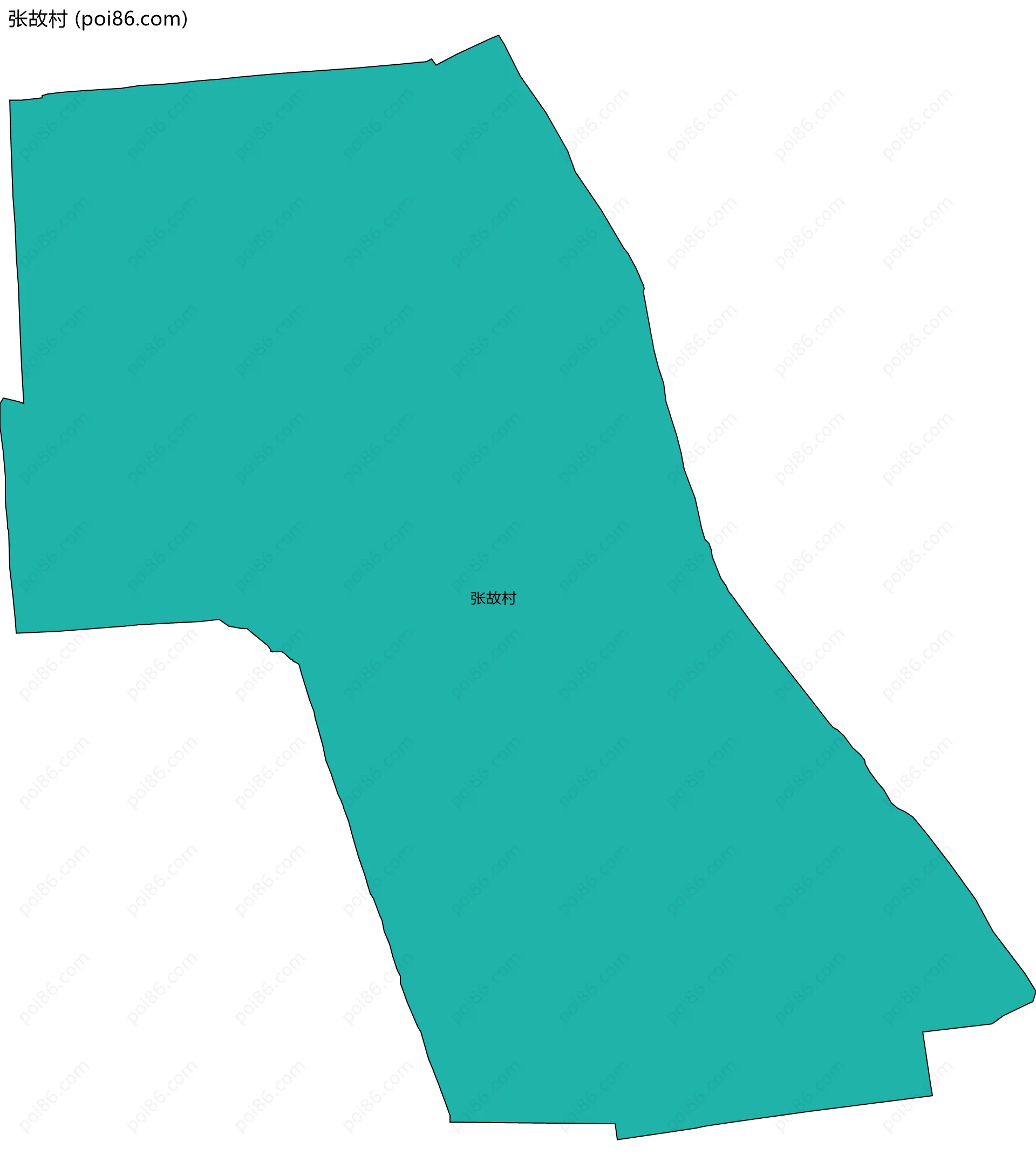 张故村边界地图