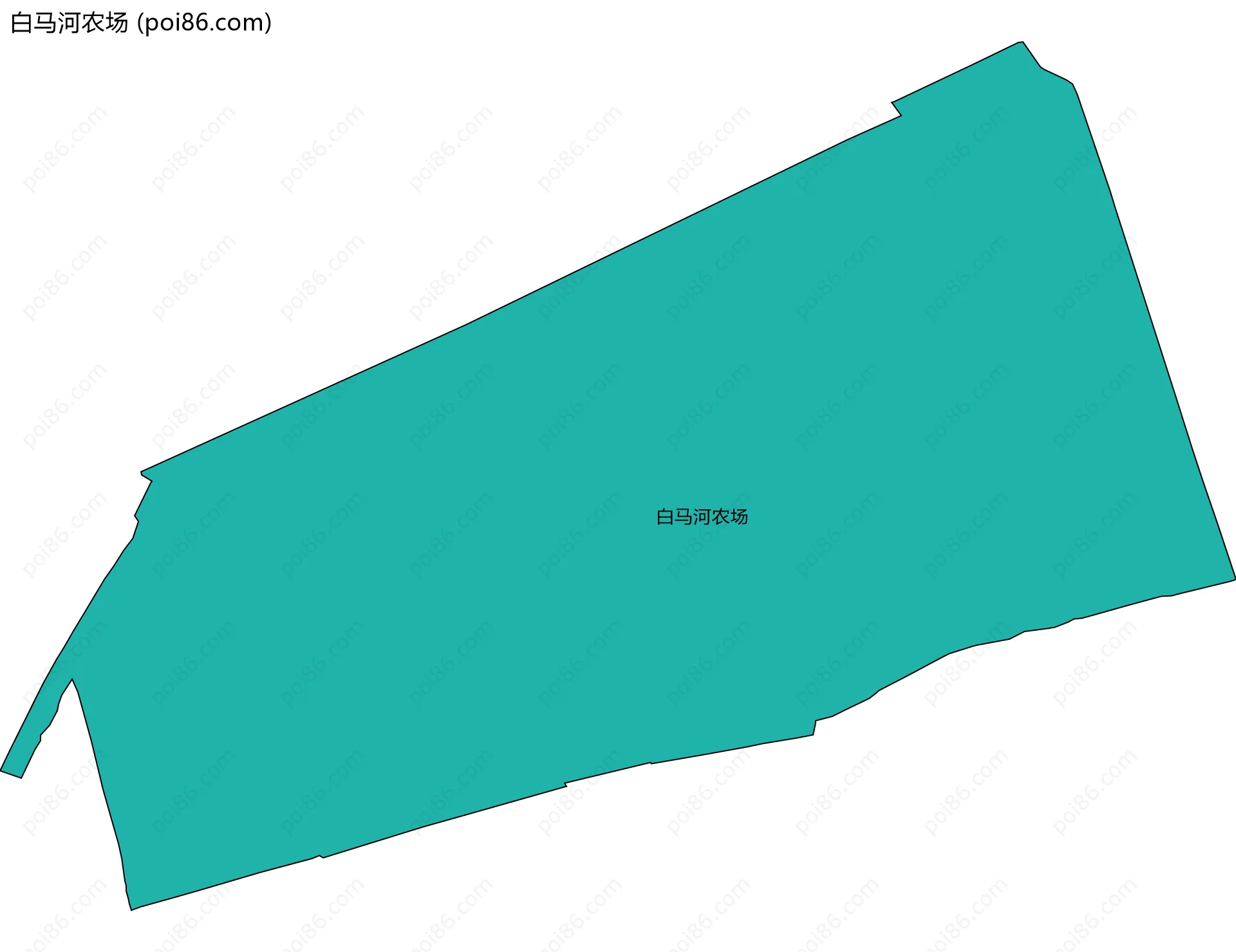 白马河农场边界地图