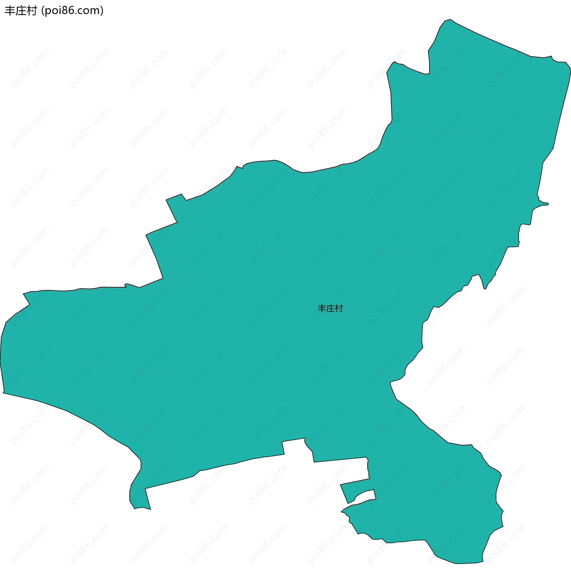 丰庄村边界地图