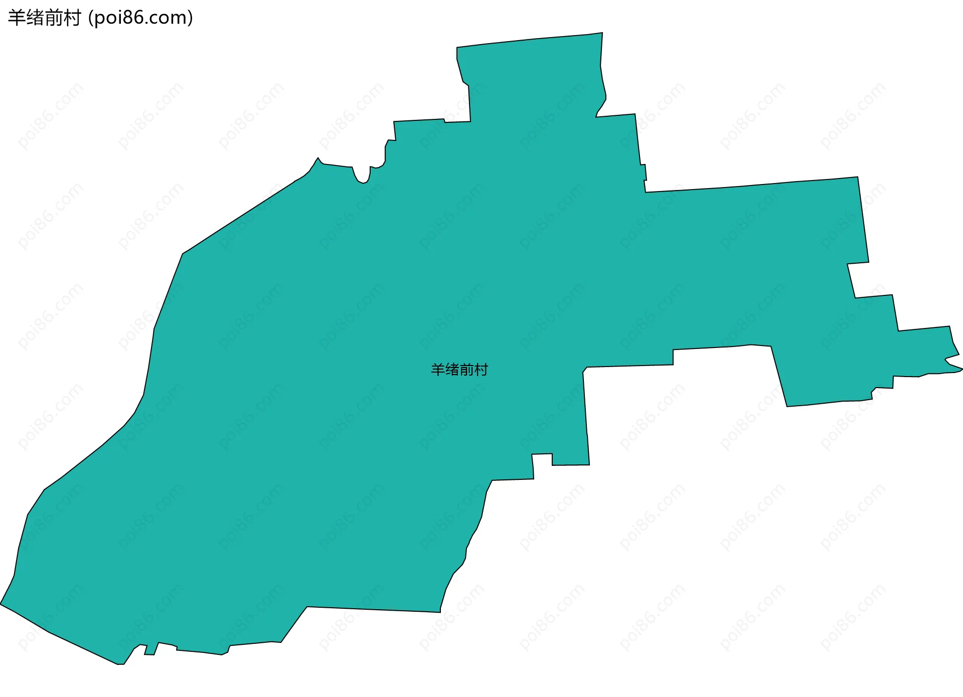羊绪前村边界地图