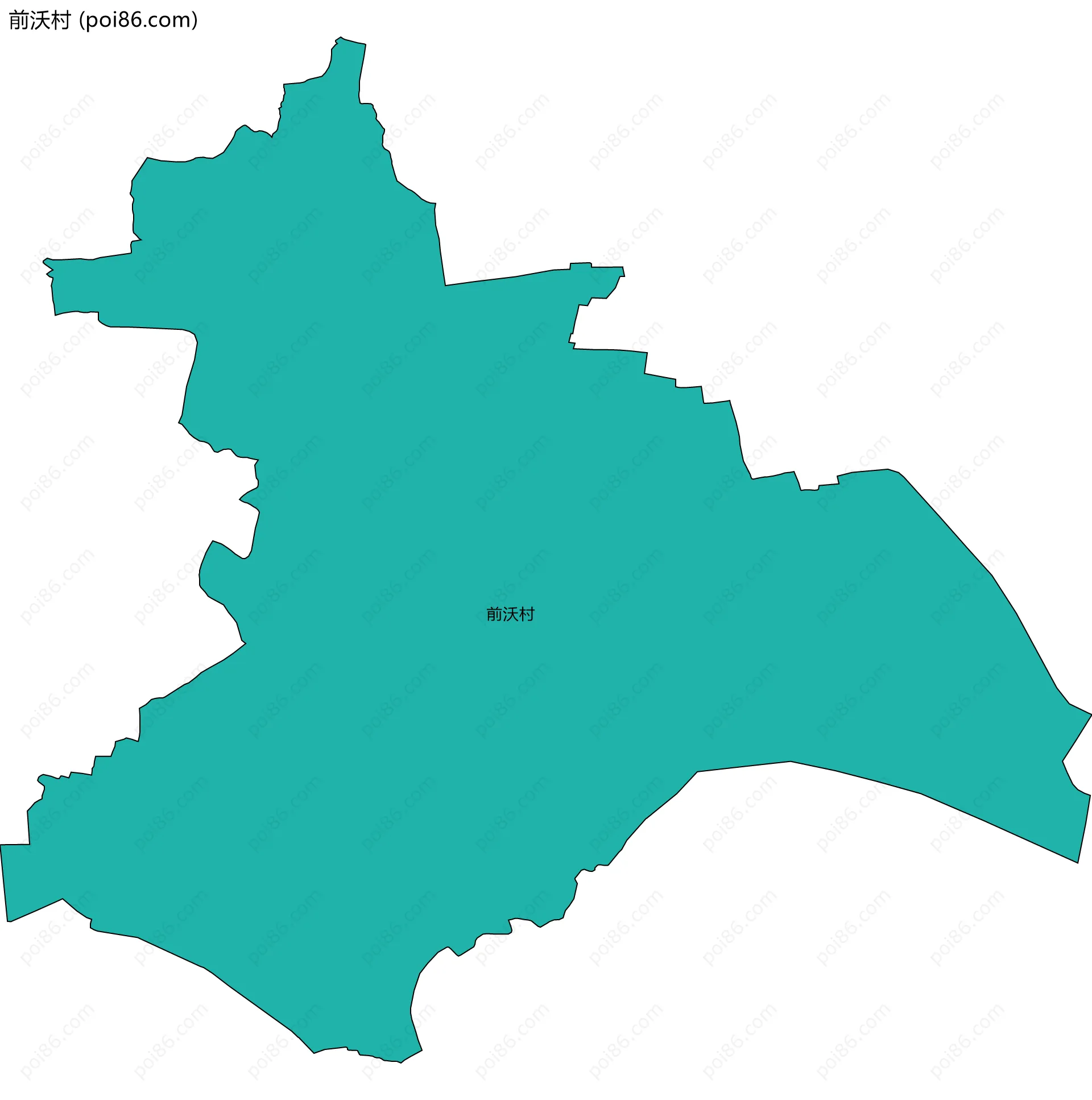 前沃村边界地图