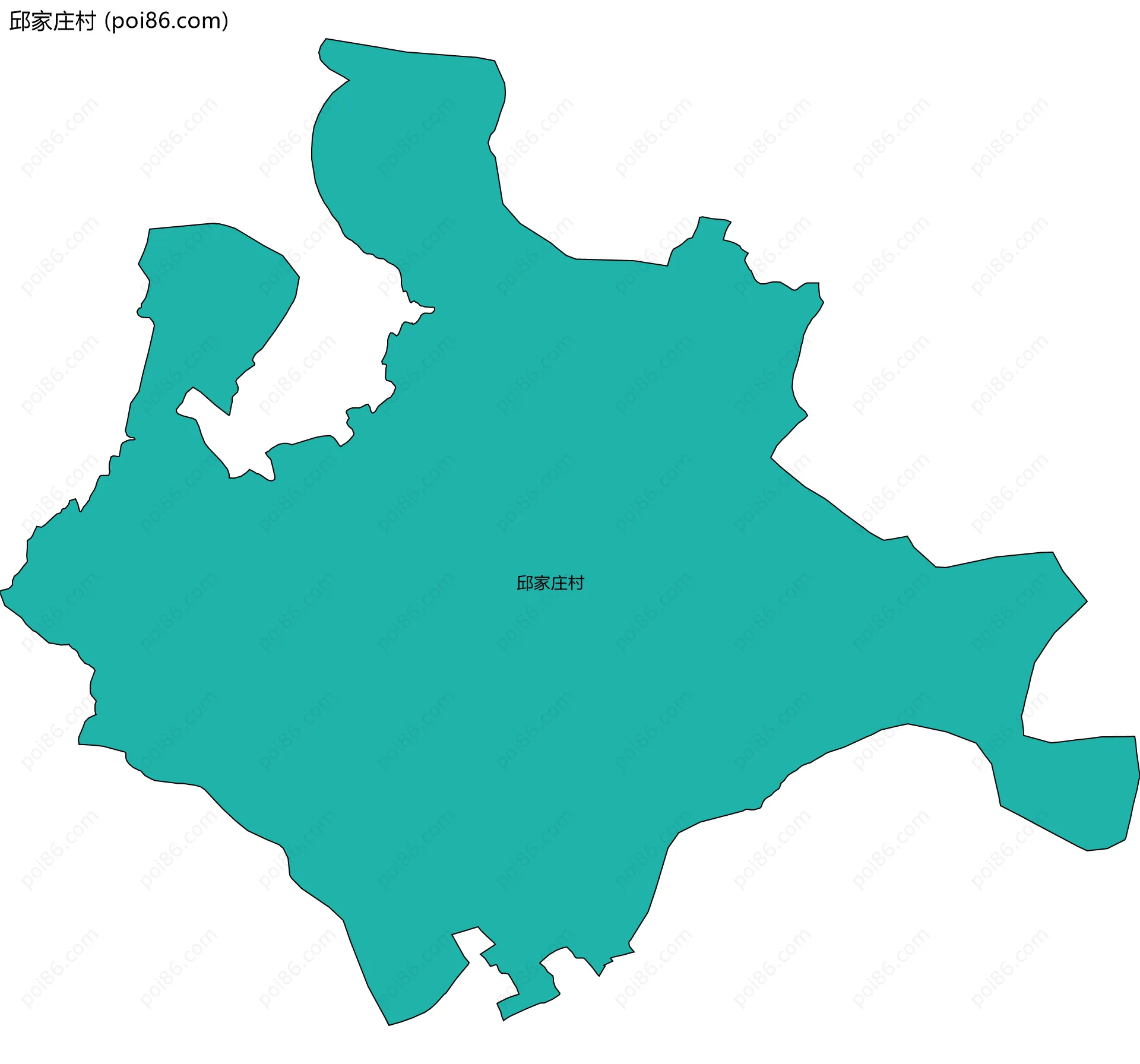 邱家庄村边界地图