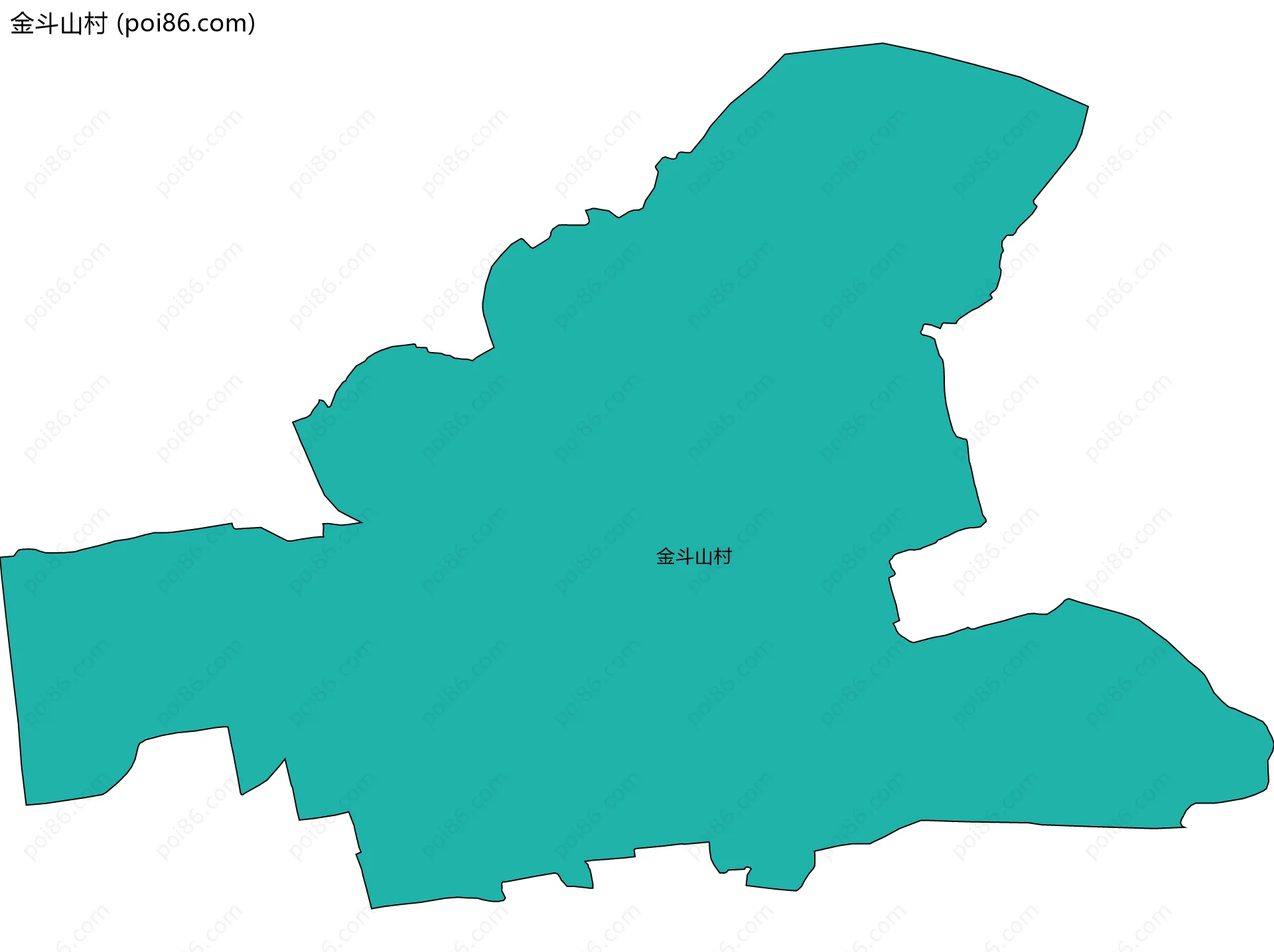 金斗山村边界地图