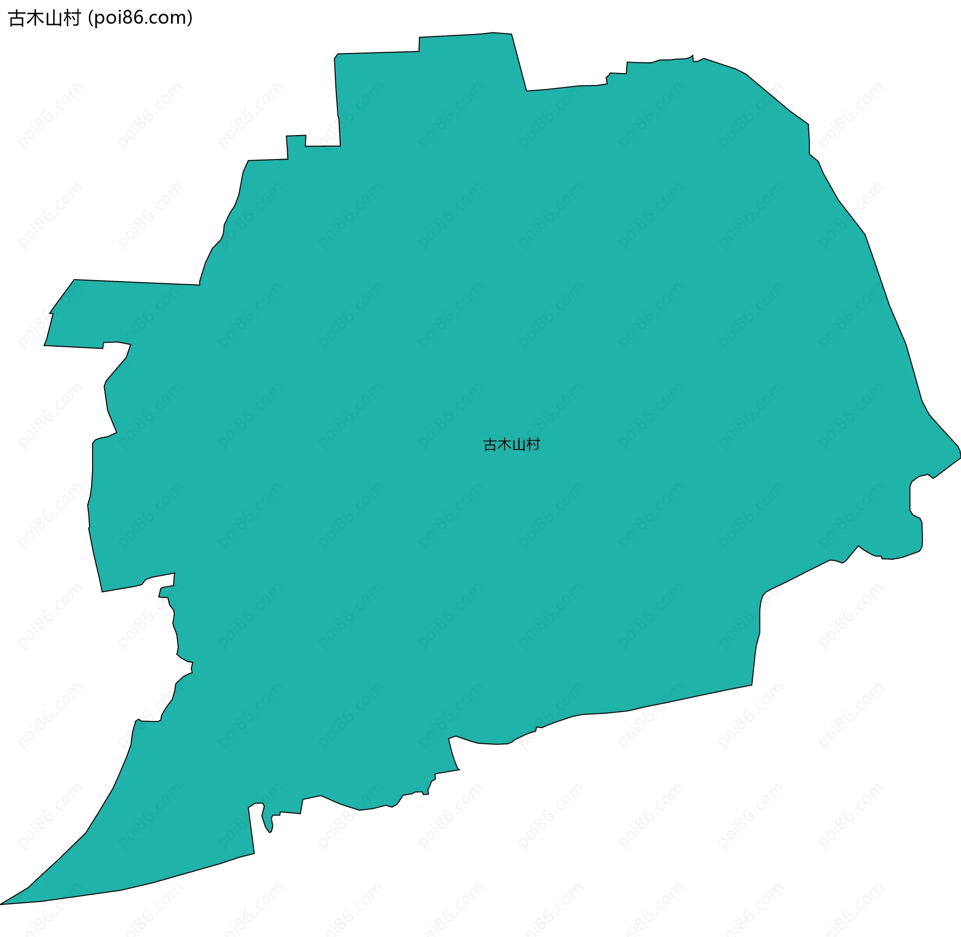古木山村边界地图