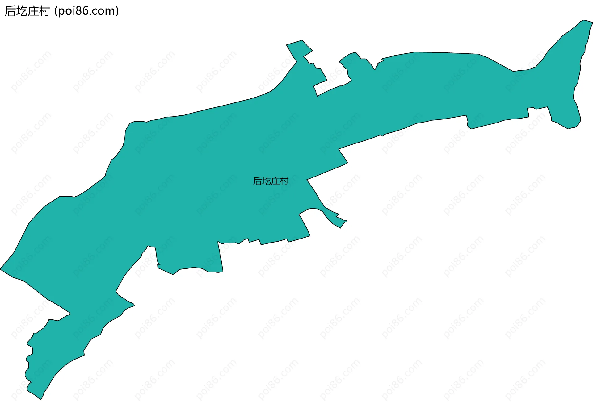 后圪庄村边界地图