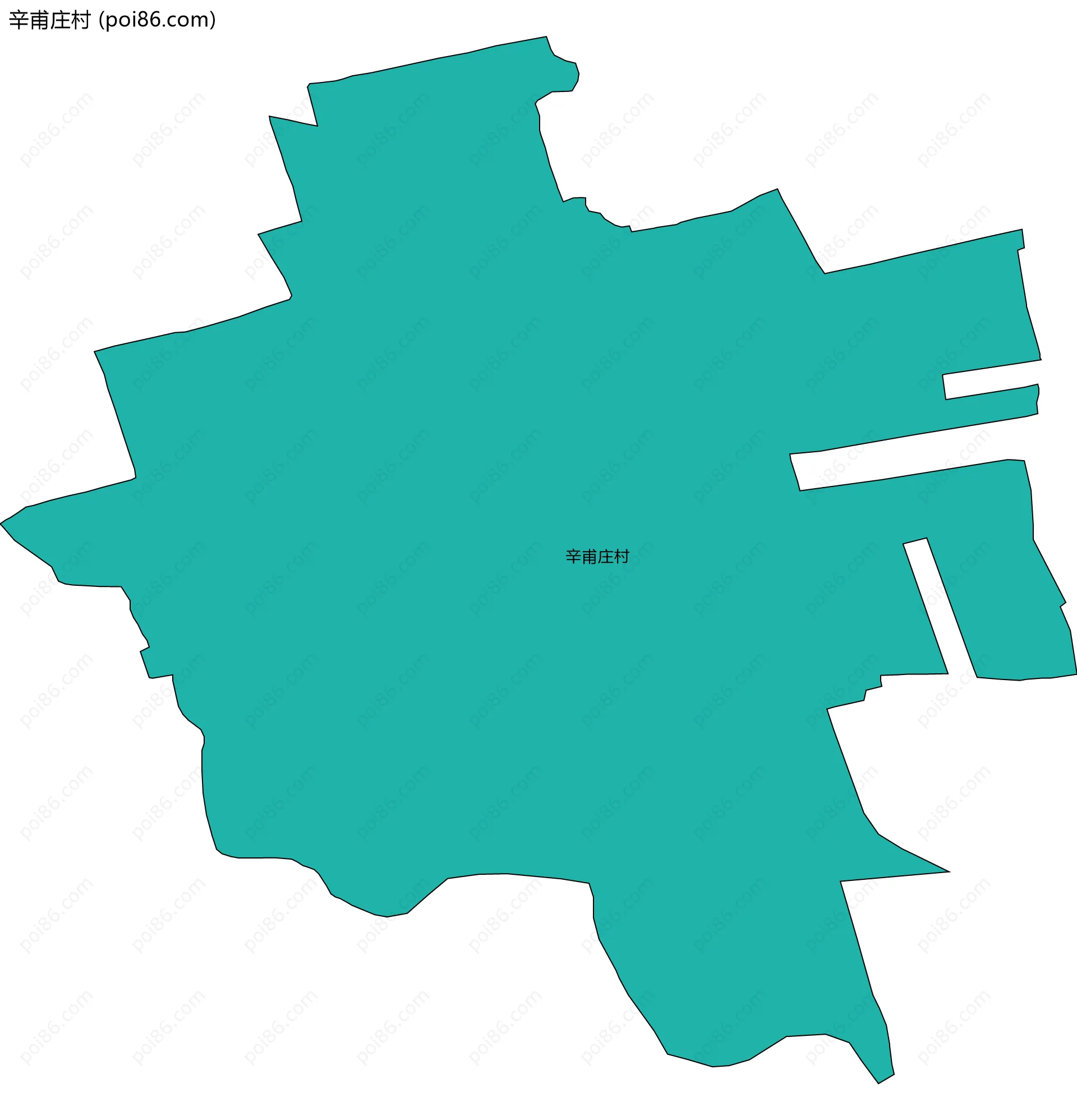 辛甫庄村边界地图