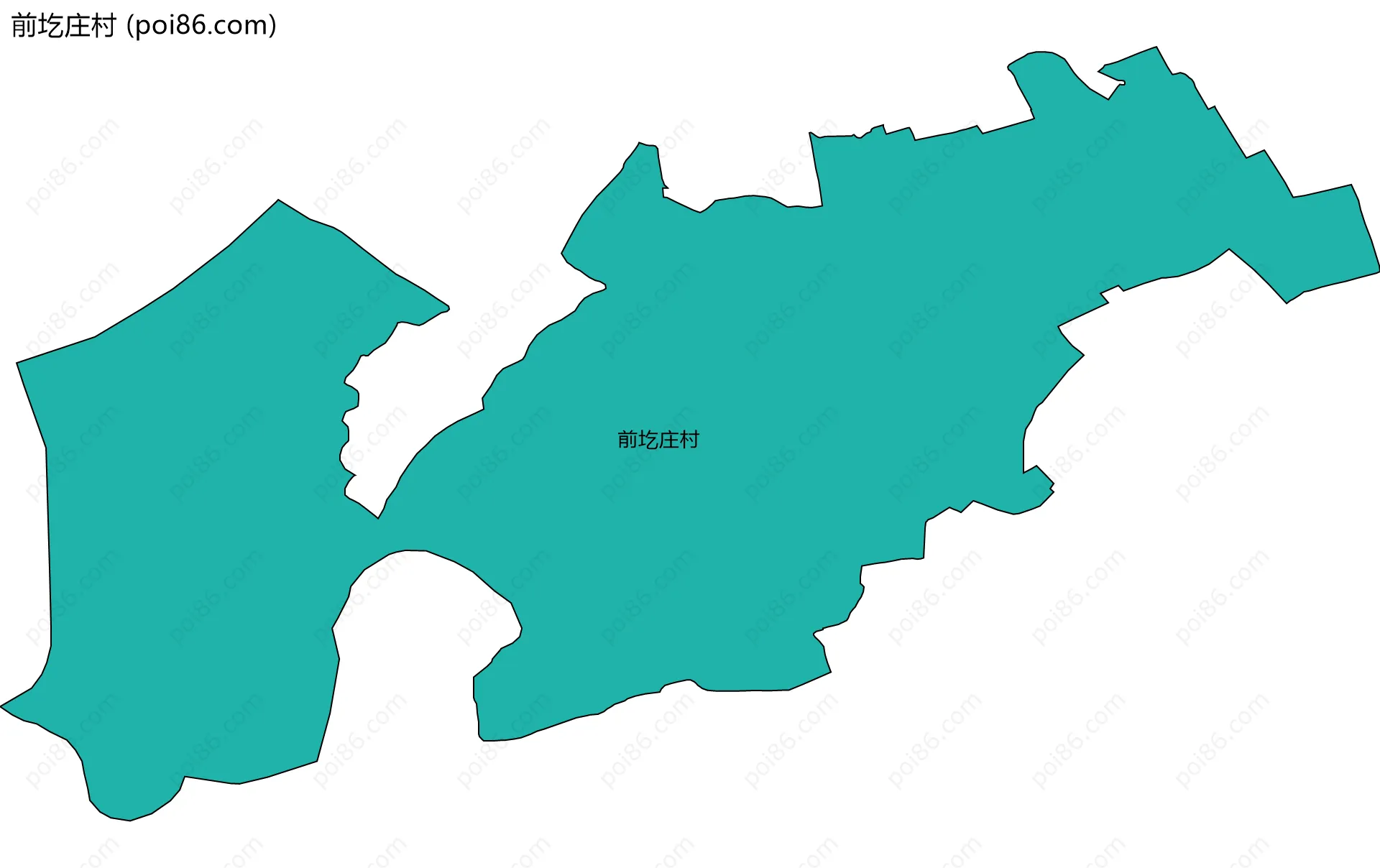前圪庄村边界地图